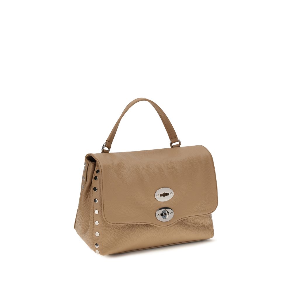 Sac à main Zanellato en cuir de veau beige Bos Taurus