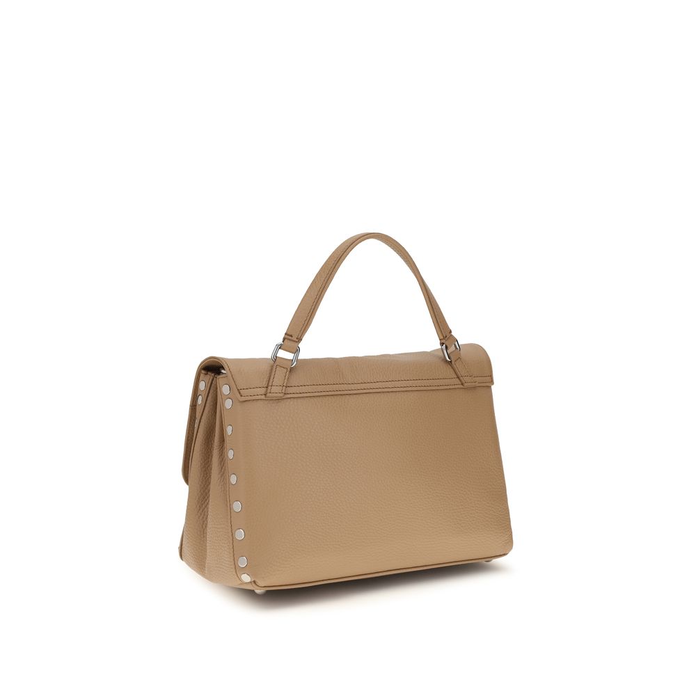 Sac à main Zanellato en cuir de veau beige Bos Taurus