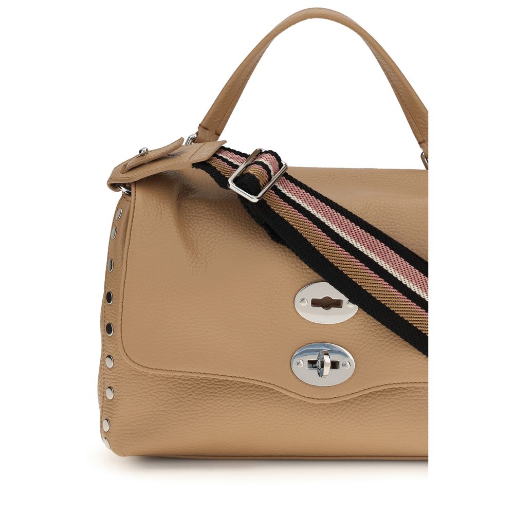 Sac à main Zanellato en cuir de veau beige Bos Taurus