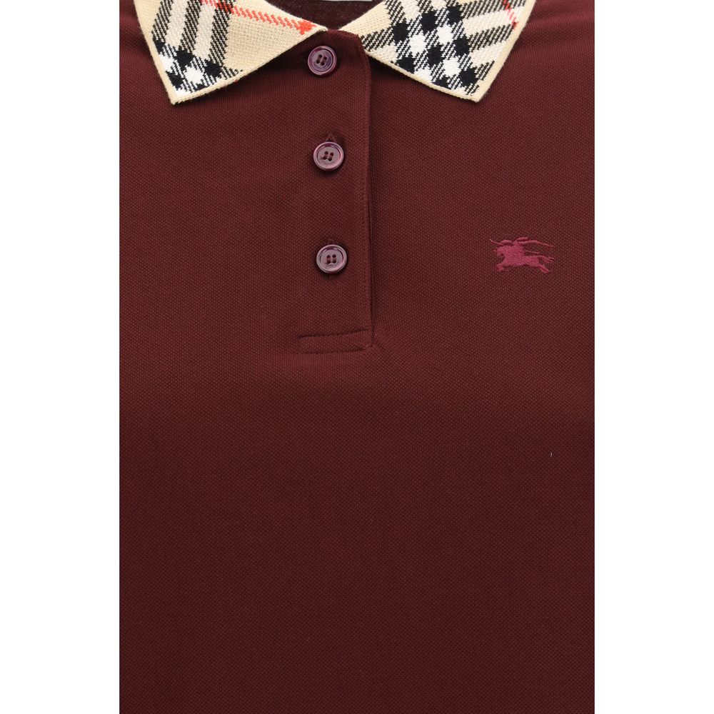 Robe décontractée en coton Burberry Bordeaux