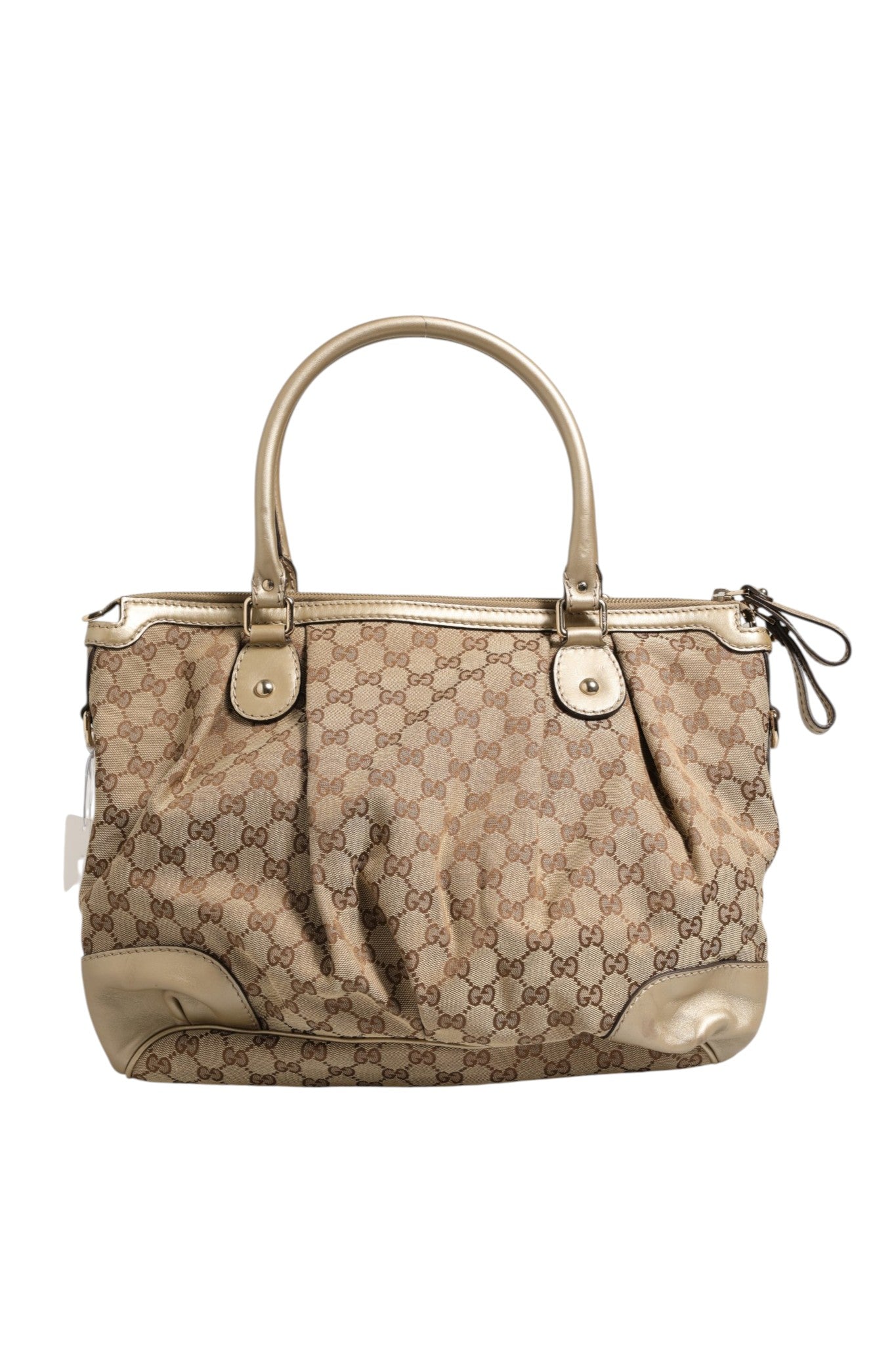 Gucci Beige Satchel Bags for Women side view