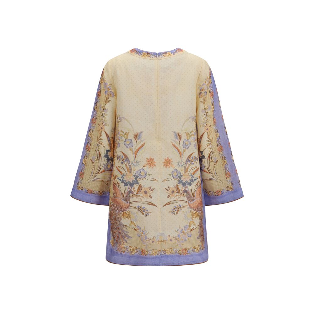 Robe décontractée en lin multicolore Zimmermann