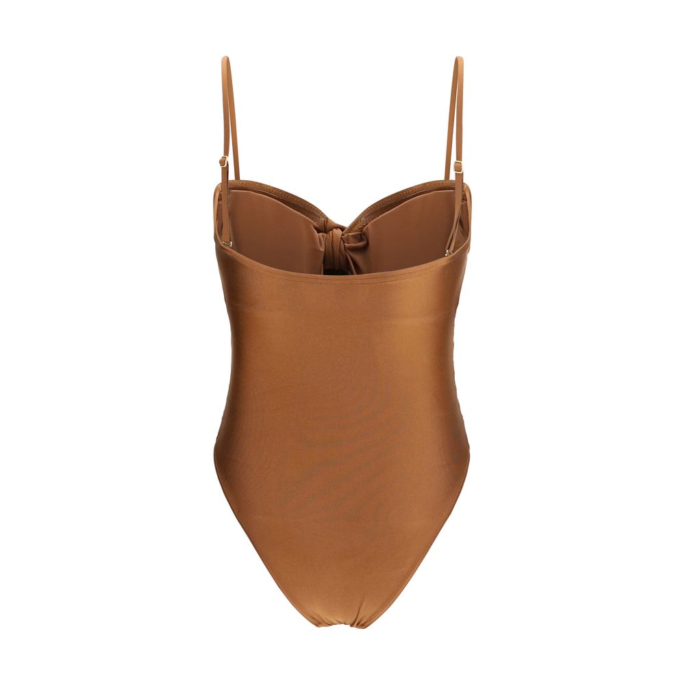 Maillot de bain une pièce en polyamide beige Zimmermann