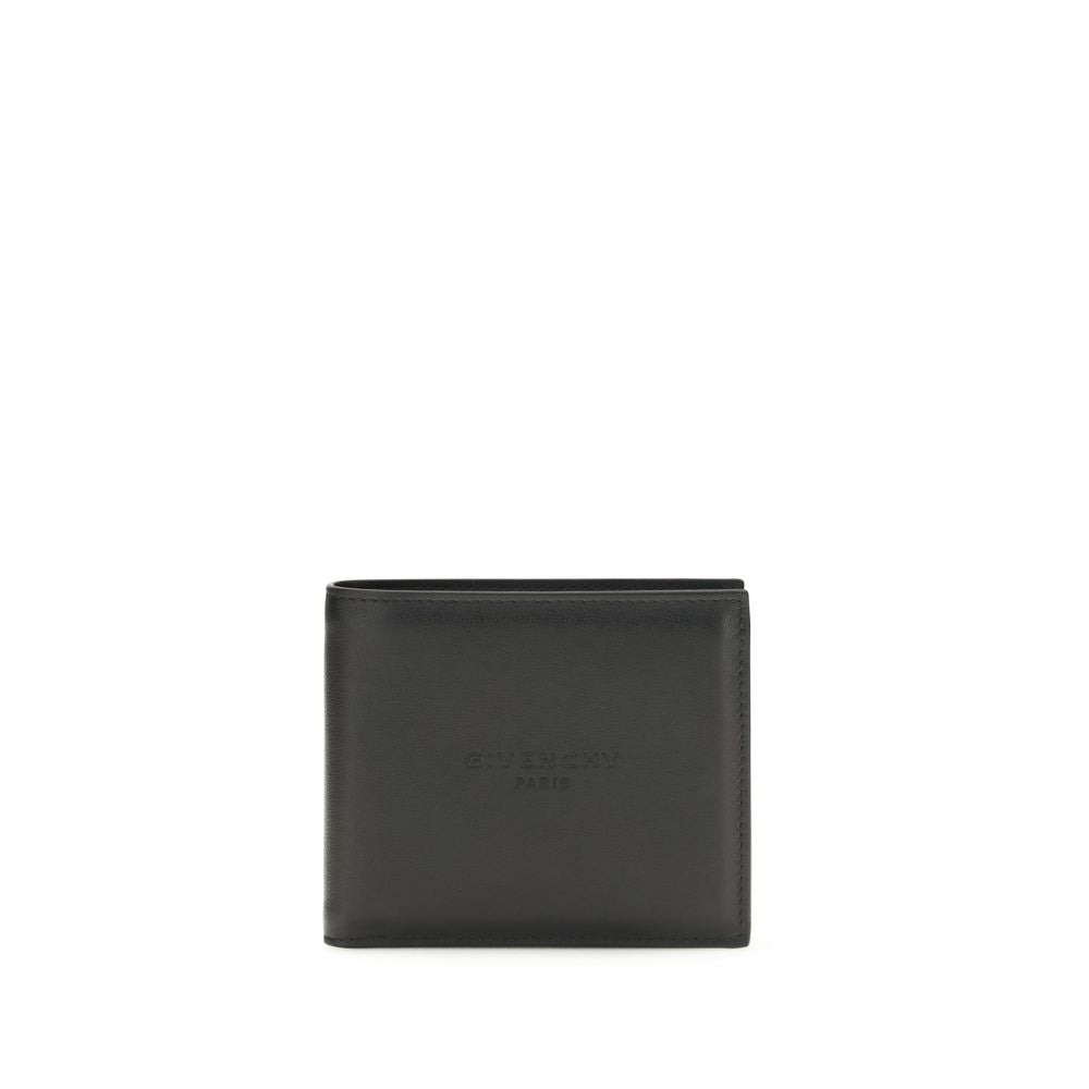 Portefeuille Givenchy en cuir de veau noir Bos Taurus