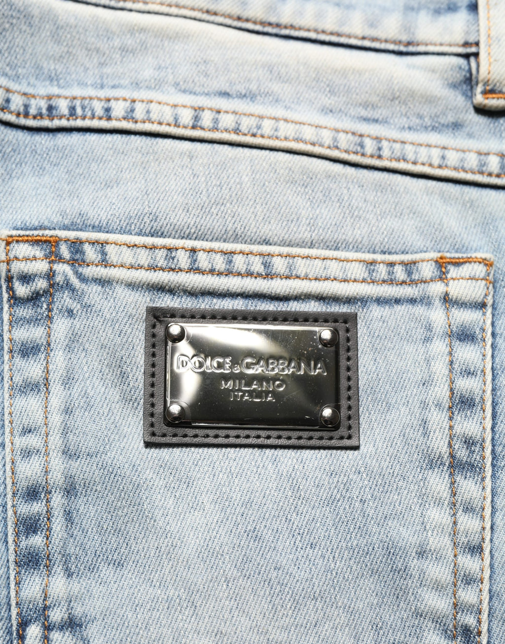 Dolce & Gabbana Blue Skinny Jeans for Men additional view