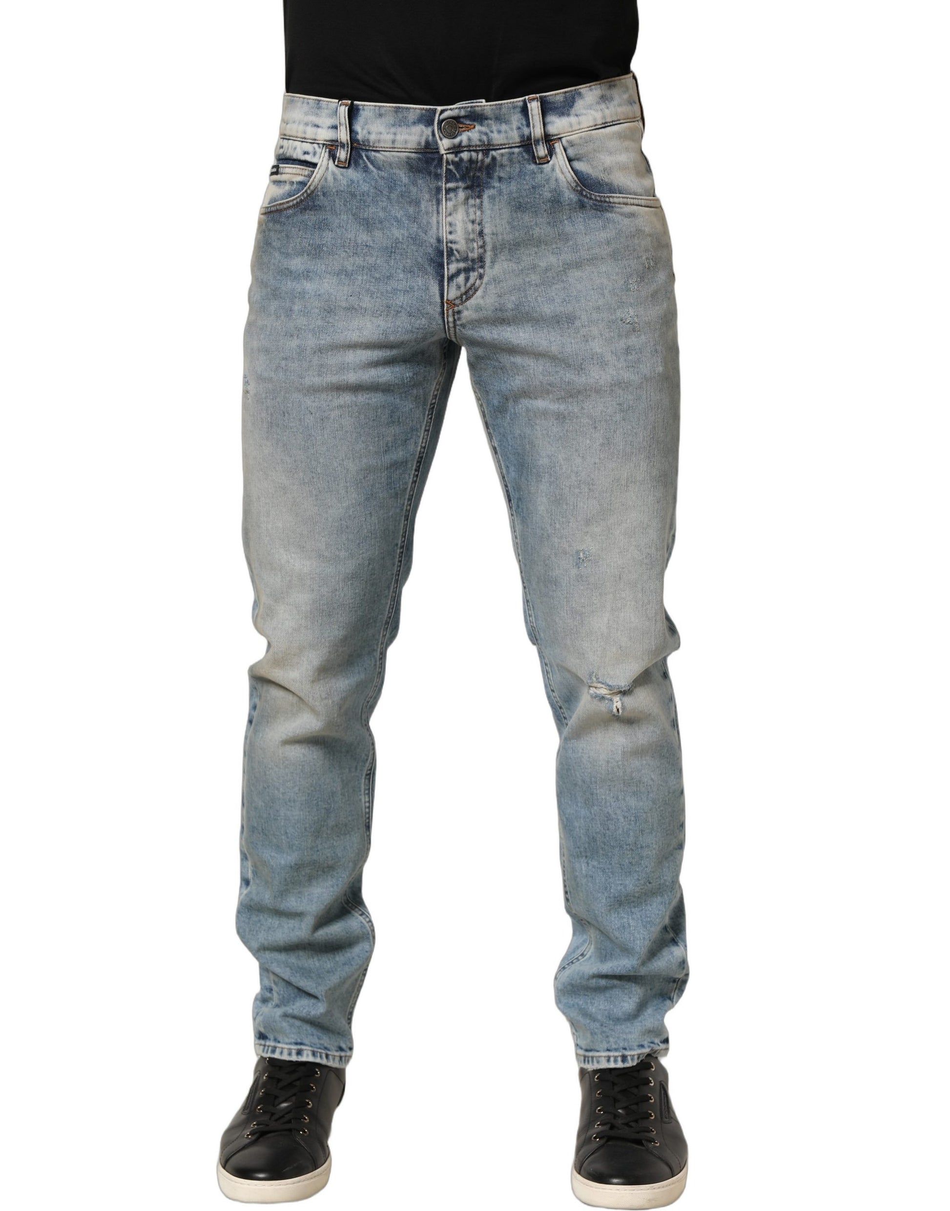 Dolce & Gabbana Blue Skinny Jeans for Men alternate view