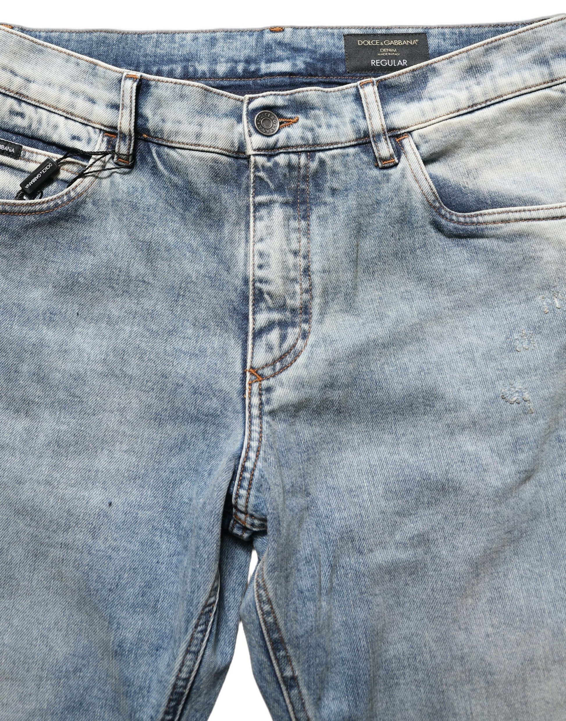 Dolce & Gabbana Blue Skinny Jeans for Men additional view