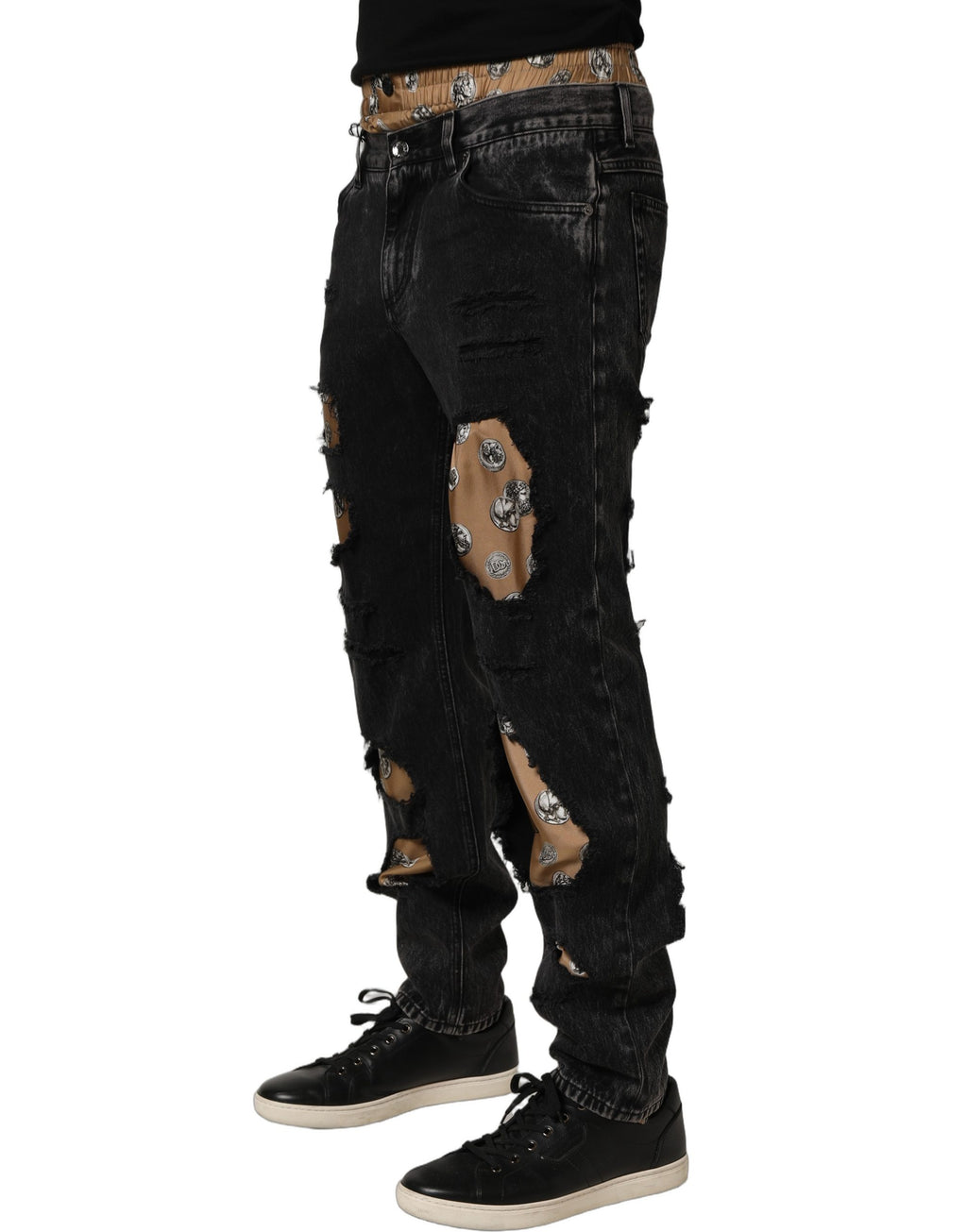 Dolce & Gabbana Black Jeans for Men detail view