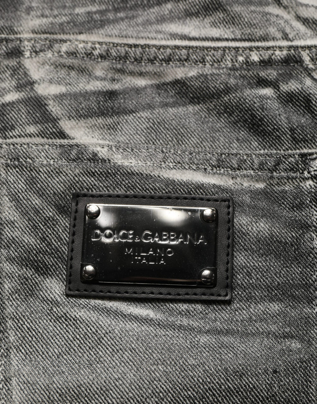 Dolce & Gabbana Grey Straight Leg Jeans for Men additional view