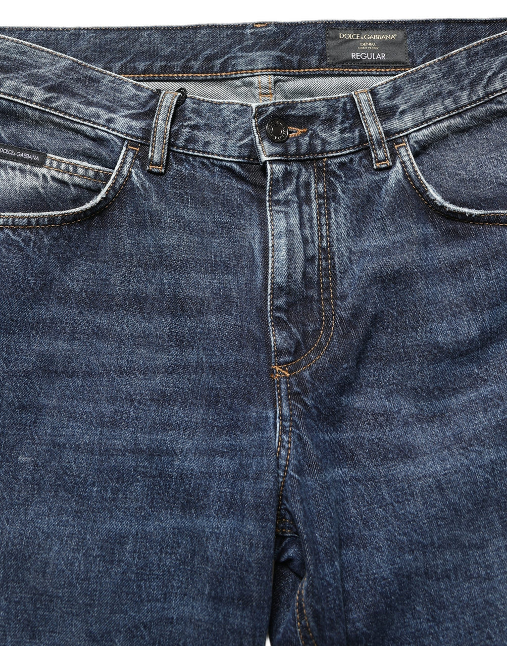 Dolce & Gabbana Blue Straight Leg Jeans for Men additional view