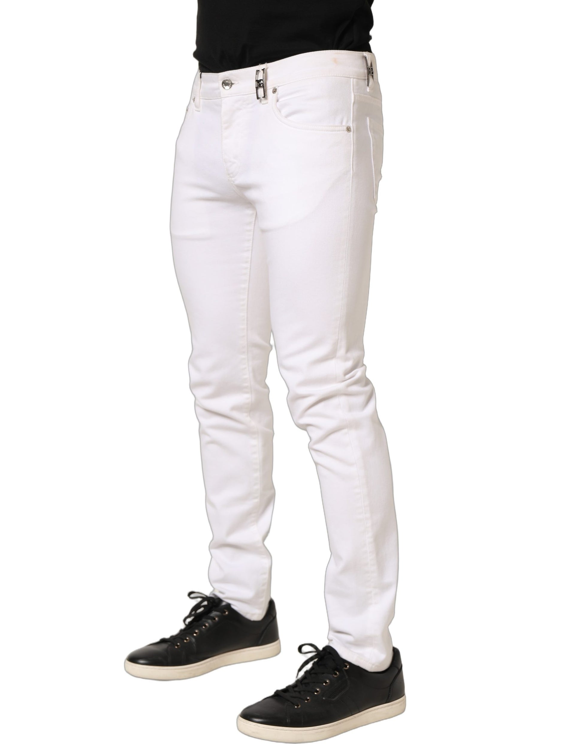 Dolce & Gabbana White Jeans for Men detail view