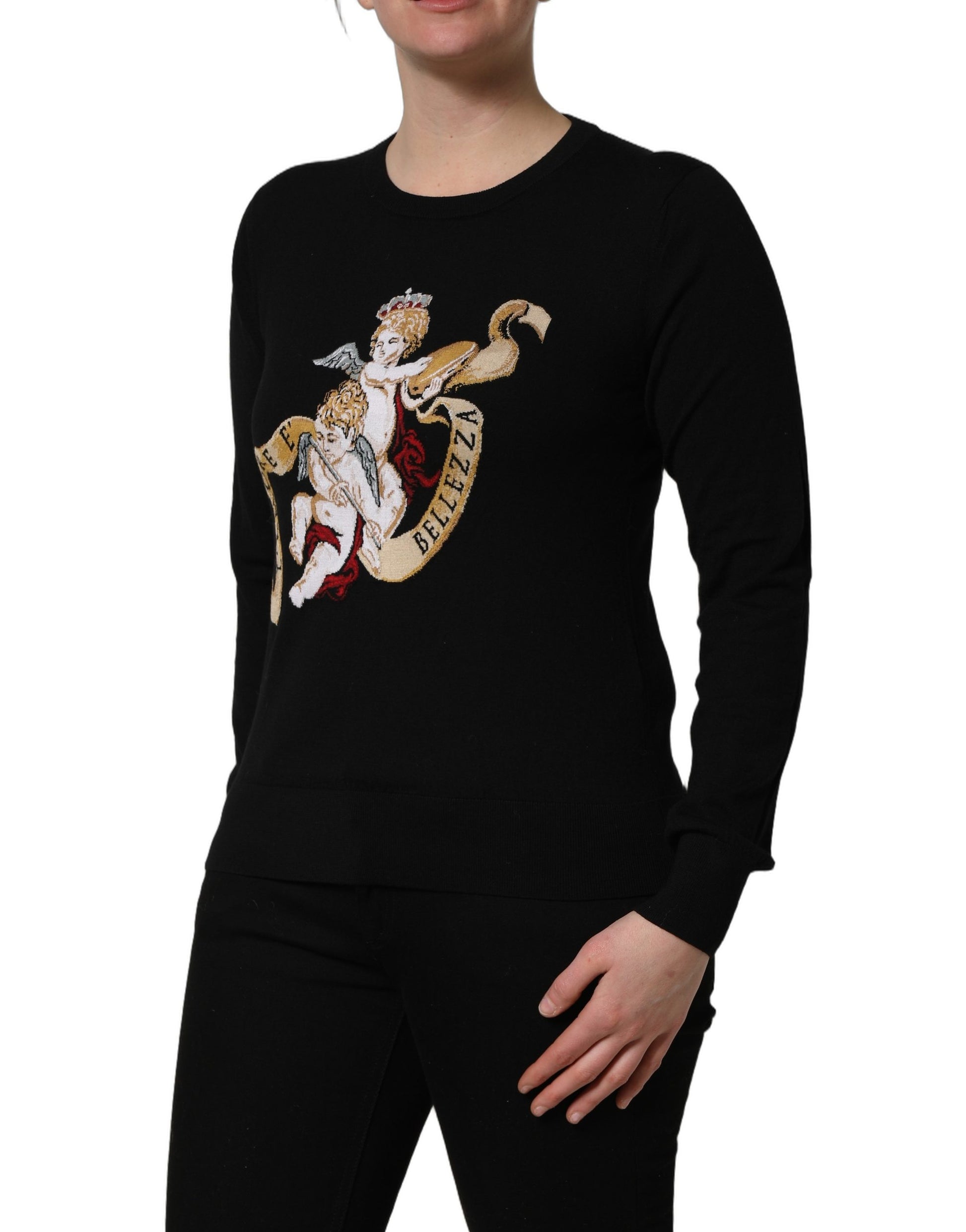 Dolce & Gabbana Black Sweatshirt for Women detail view