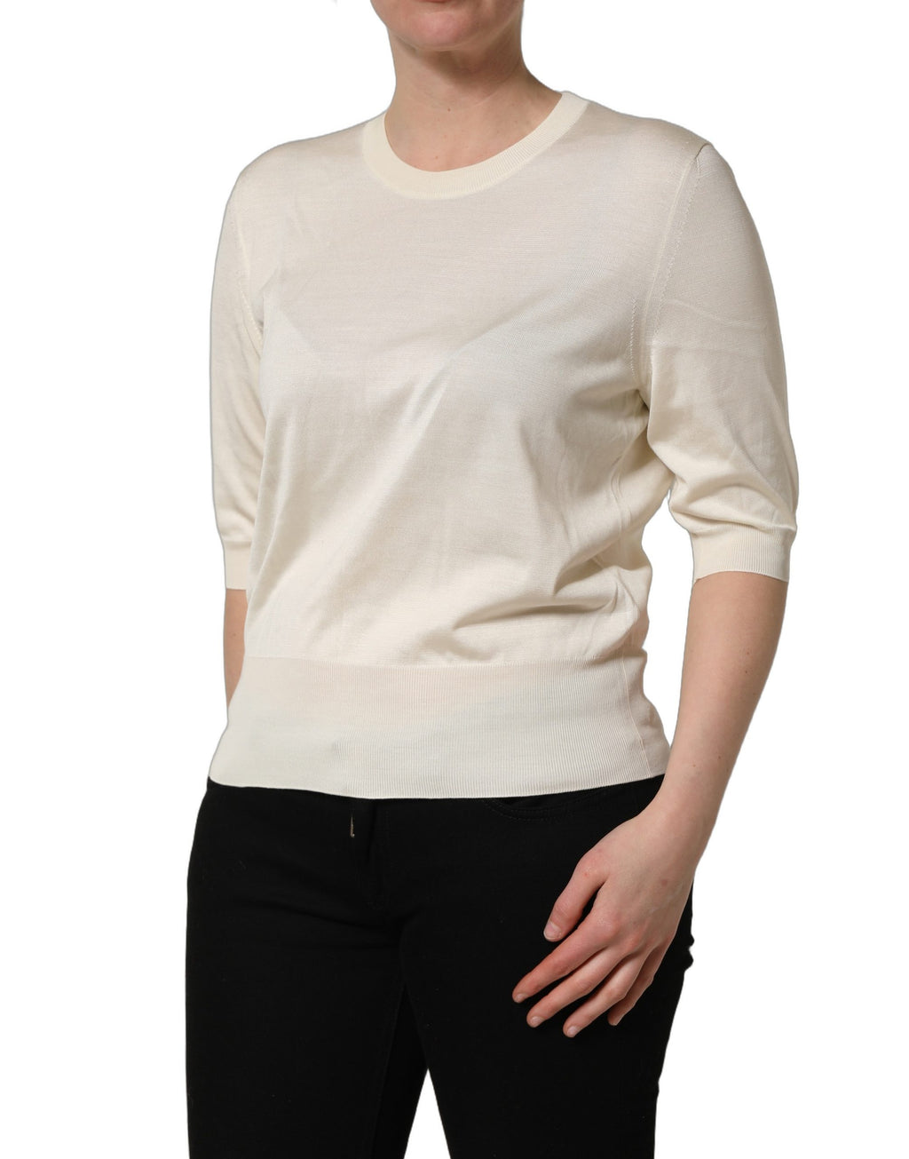 Dolce & Gabbana White Sweatshirt for Women detail view