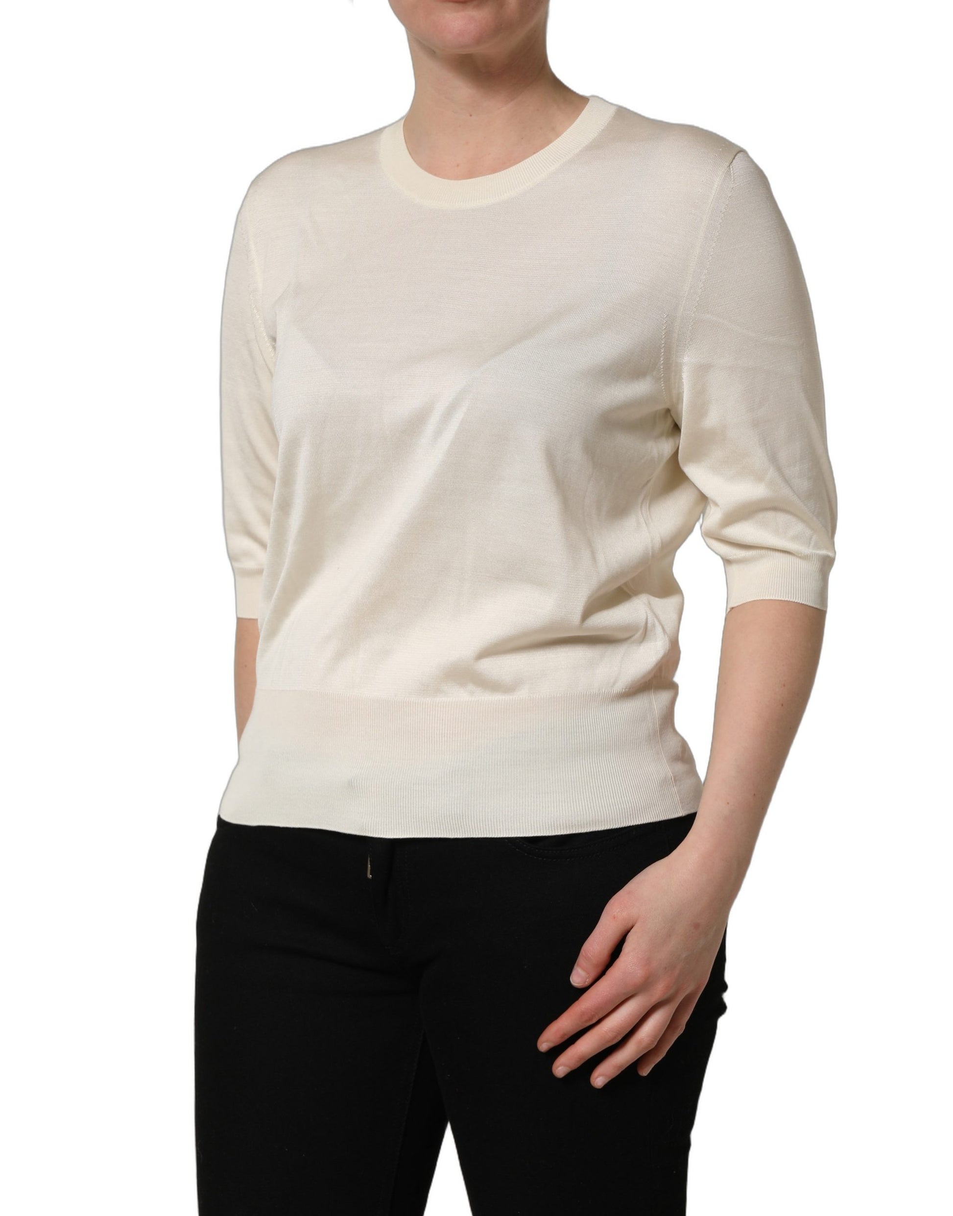 Dolce & Gabbana White Sweatshirt for Women detail view