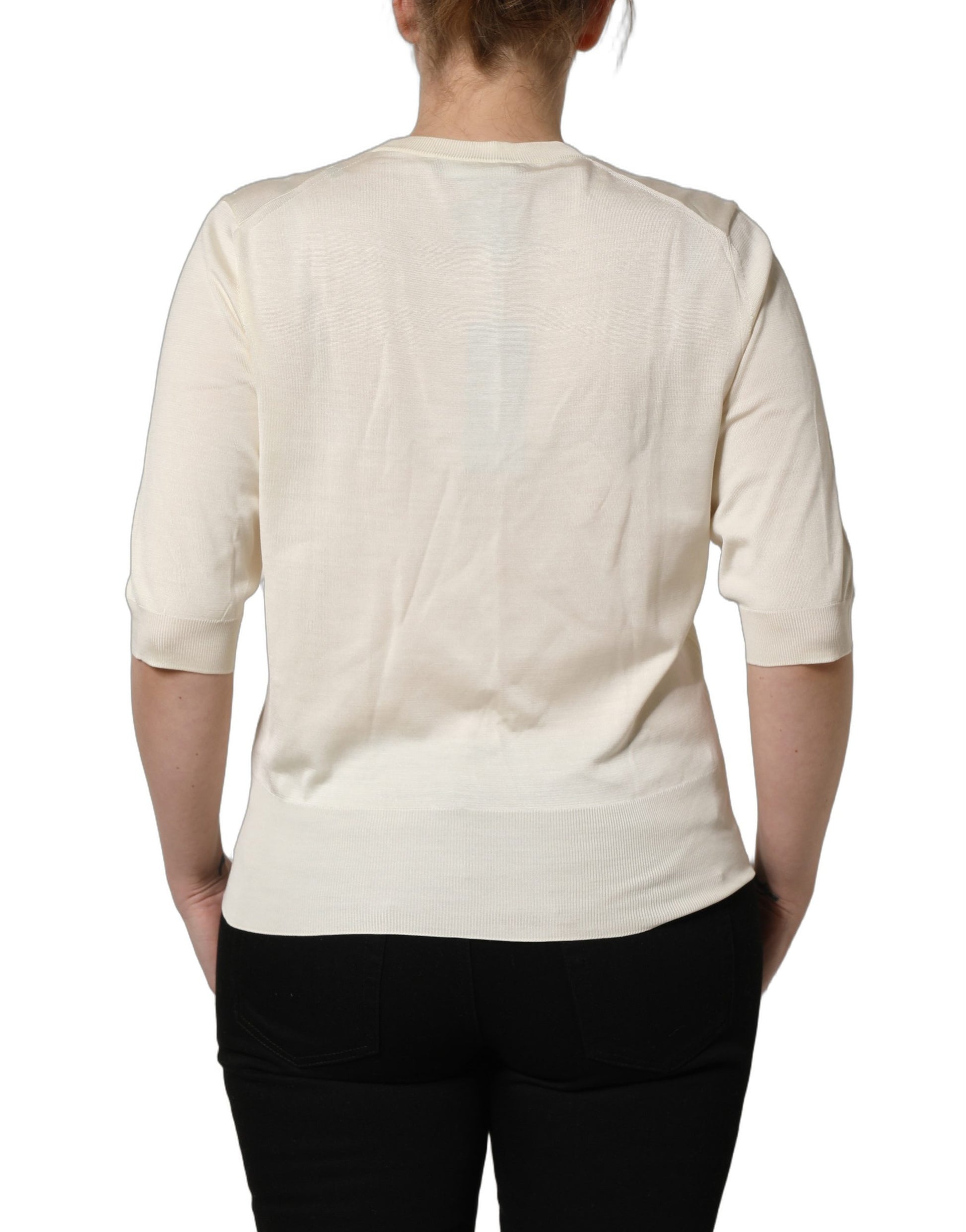 Dolce & Gabbana White Sweatshirt for Women side view