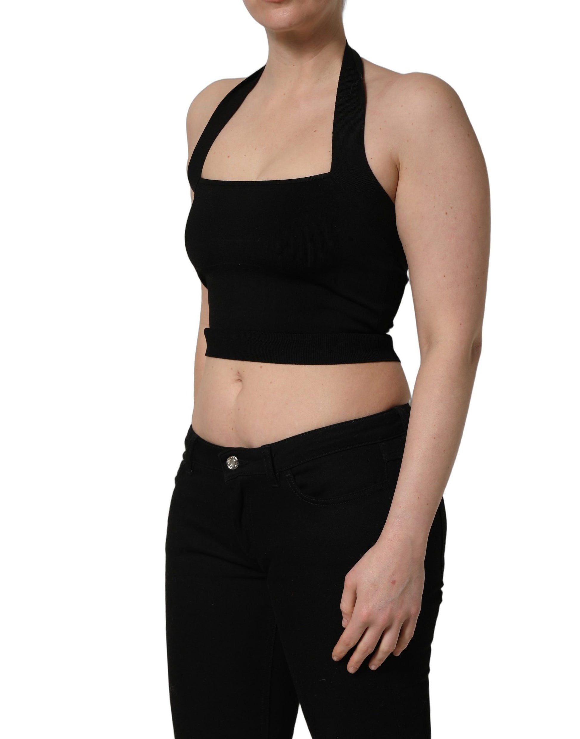 Dolce & Gabbana Black Tank Tops T for Women detail view