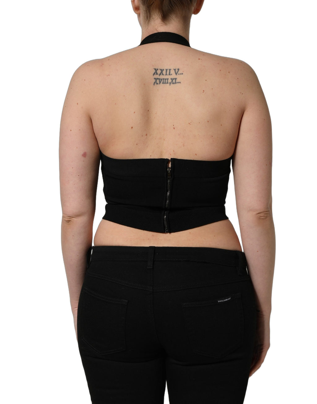 Dolce & Gabbana Black Tank Tops T for Women side view