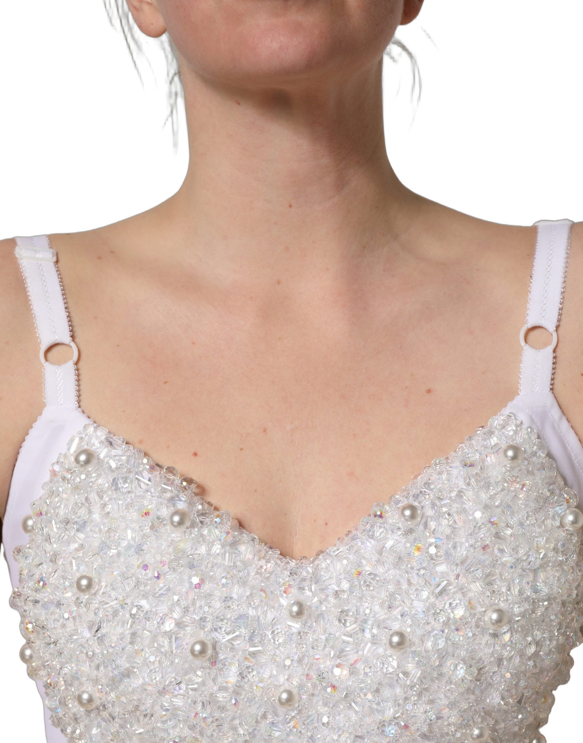 Dolce & Gabbana White Sleeveless T-Shirt for Women additional view