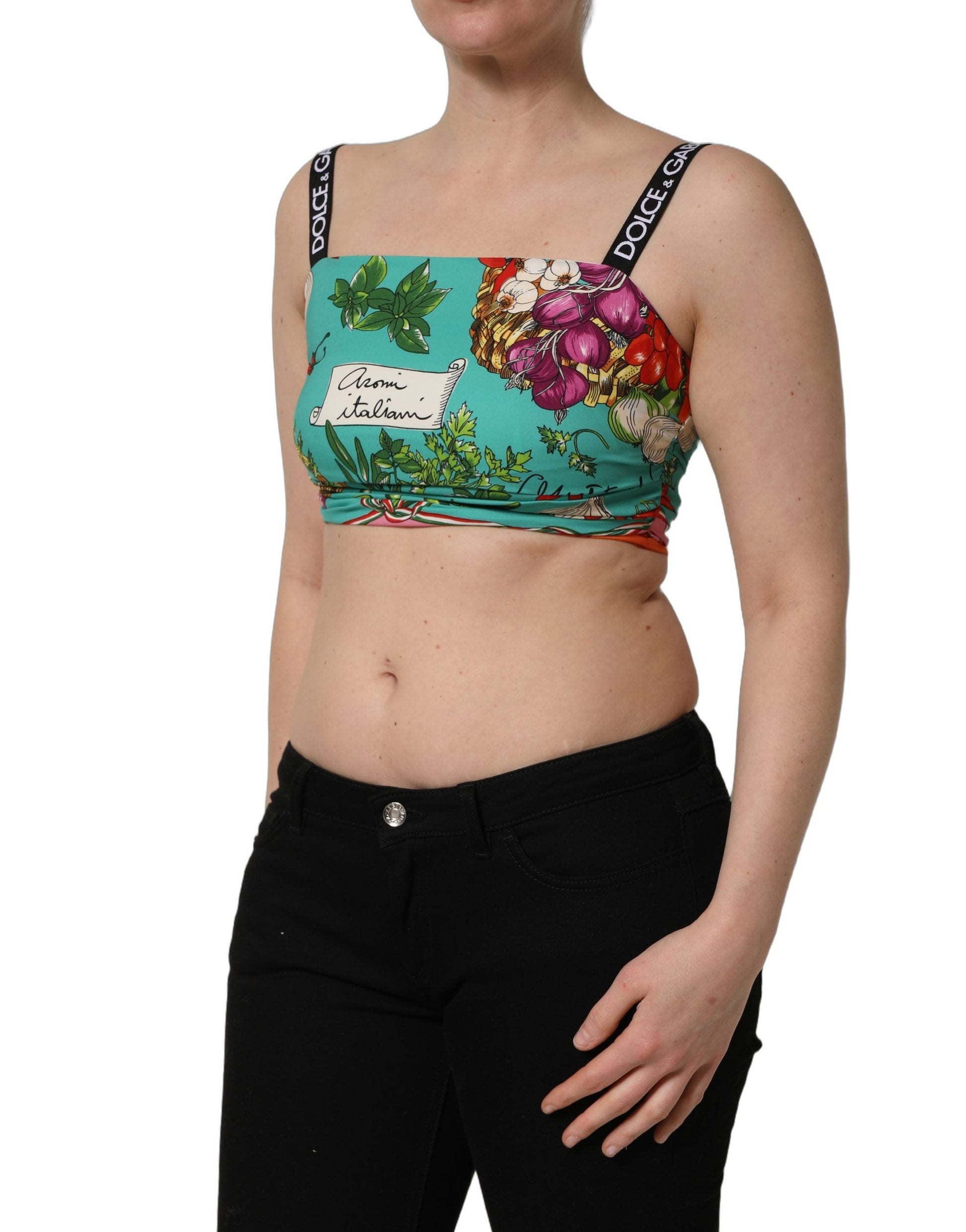 Dolce & Gabbana Blue Tank Tops T for Women detail view