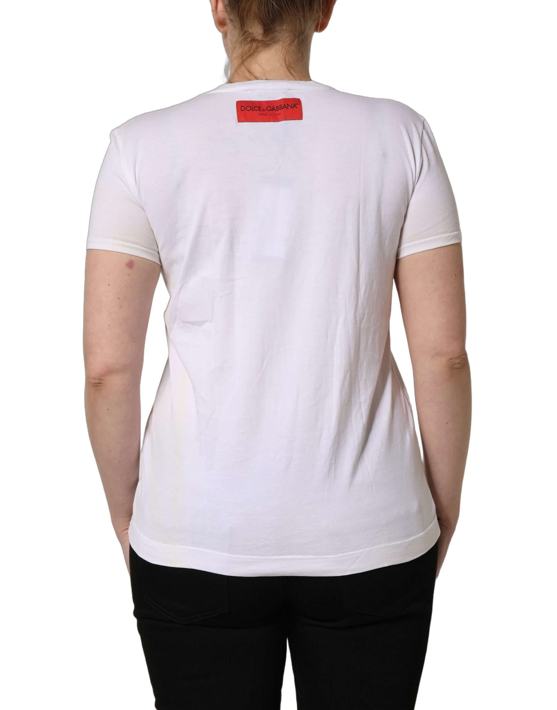 Dolce & Gabbana White T-Shirt for Women side view