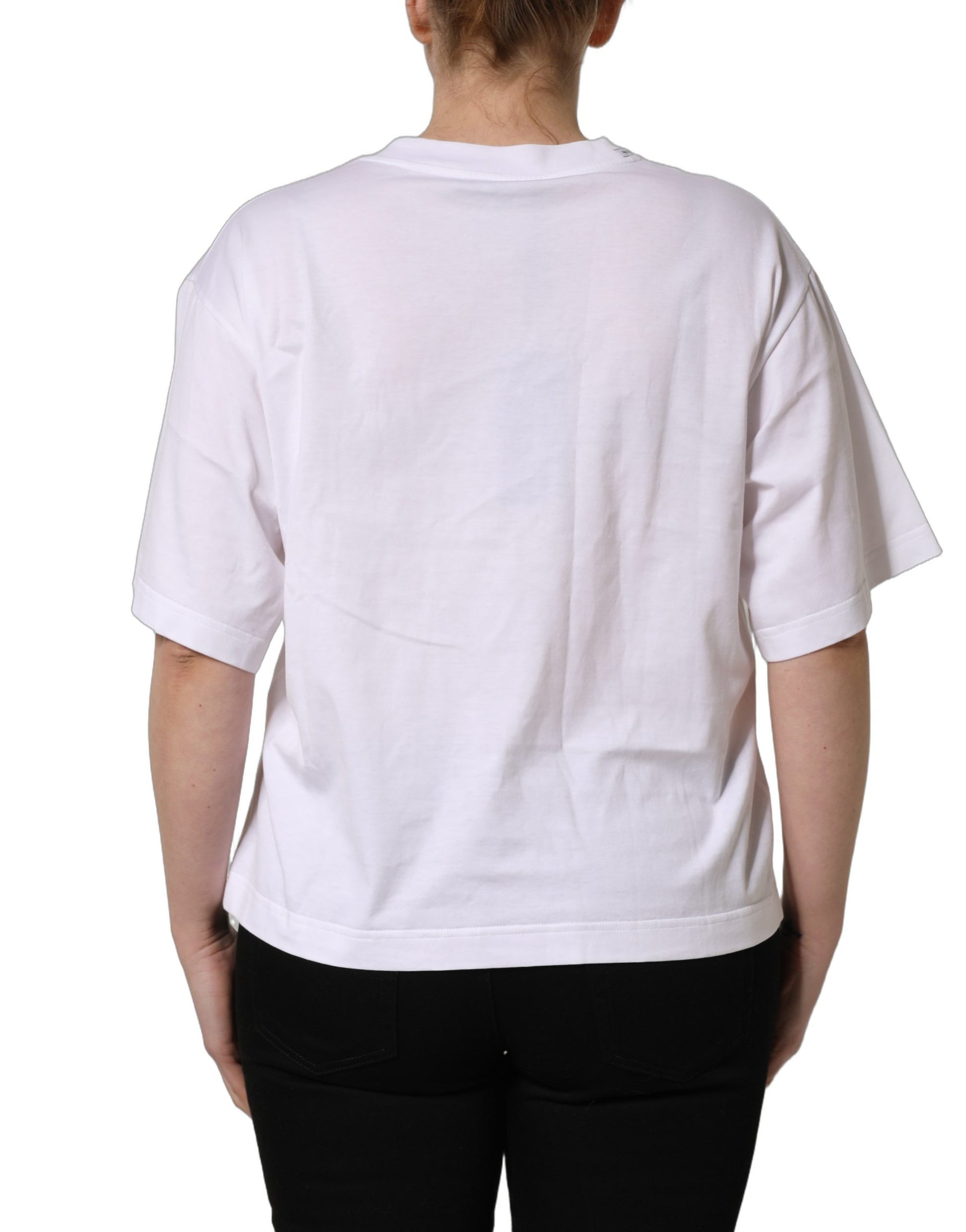 Dolce & Gabbana White T-Shirt for Women side view