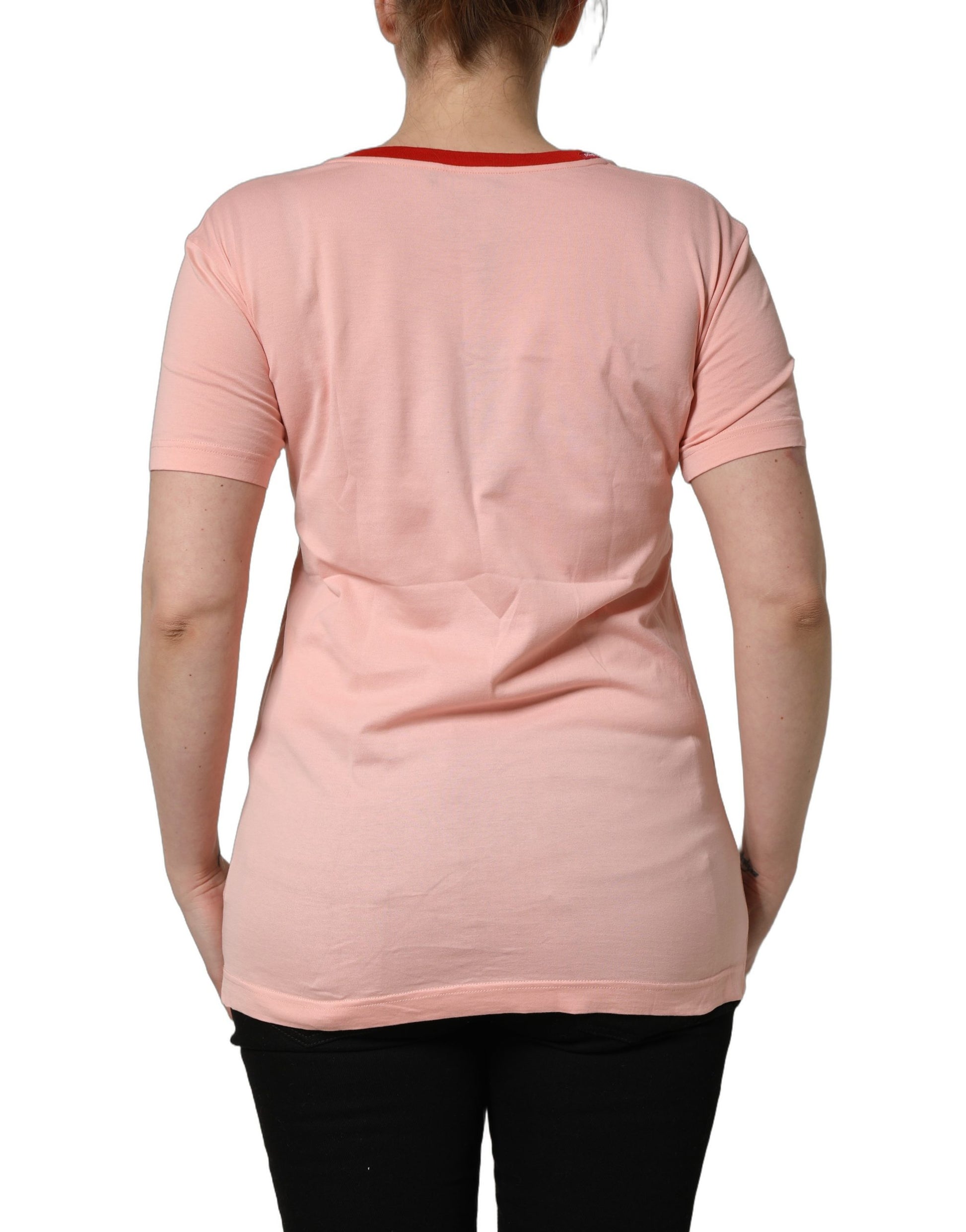 Dolce & Gabbana Pink T-Shirt for Women side view