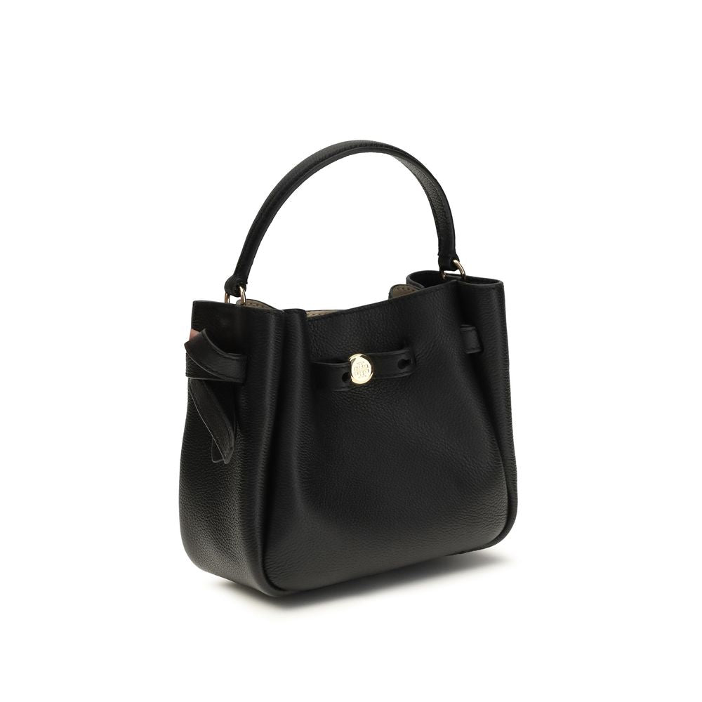 Sac à bandoulière Tory Burch en cuir de veau noir Bos Taurus