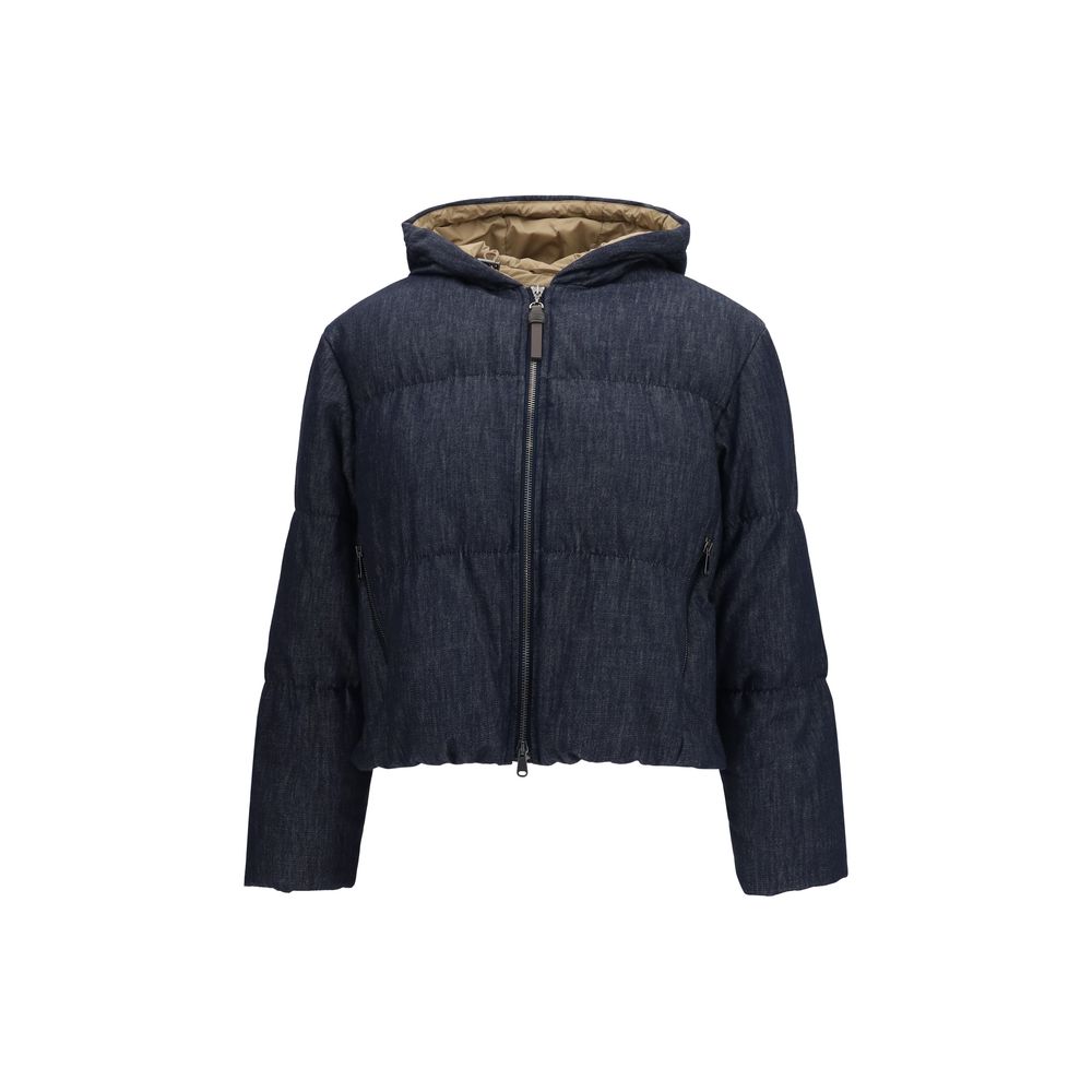 Brunello Cucinelli Blue Shell Jacket for Women