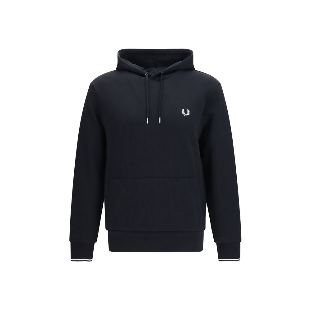 Sweat-shirt noir en coton Fred Perry