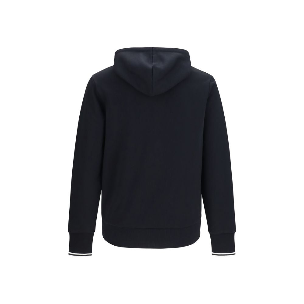 Sweat-shirt noir en coton Fred Perry