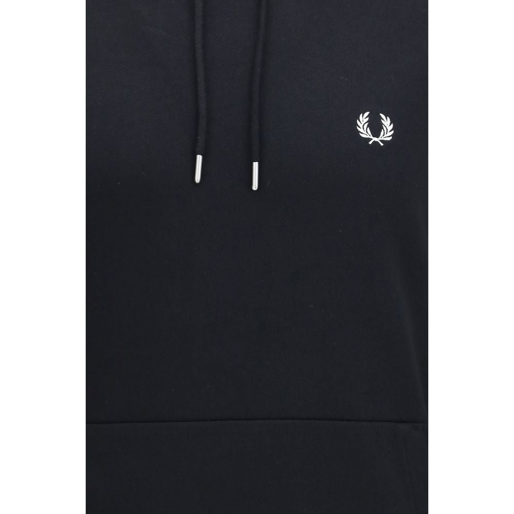 Sweat-shirt noir en coton Fred Perry