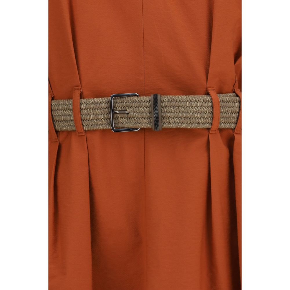 Brunello Cucinelli Orange Casual Dress for Women detail view