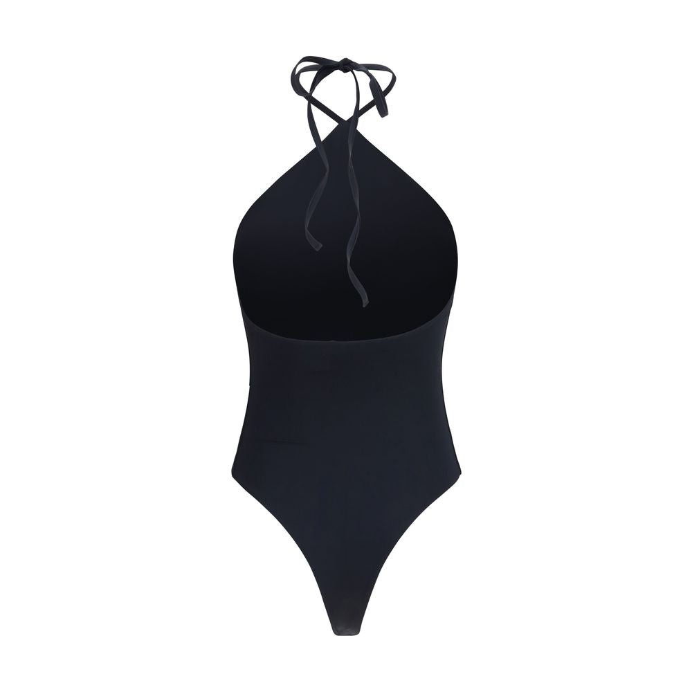 Jacquemus Black Nylon One-Piece Swimsuit