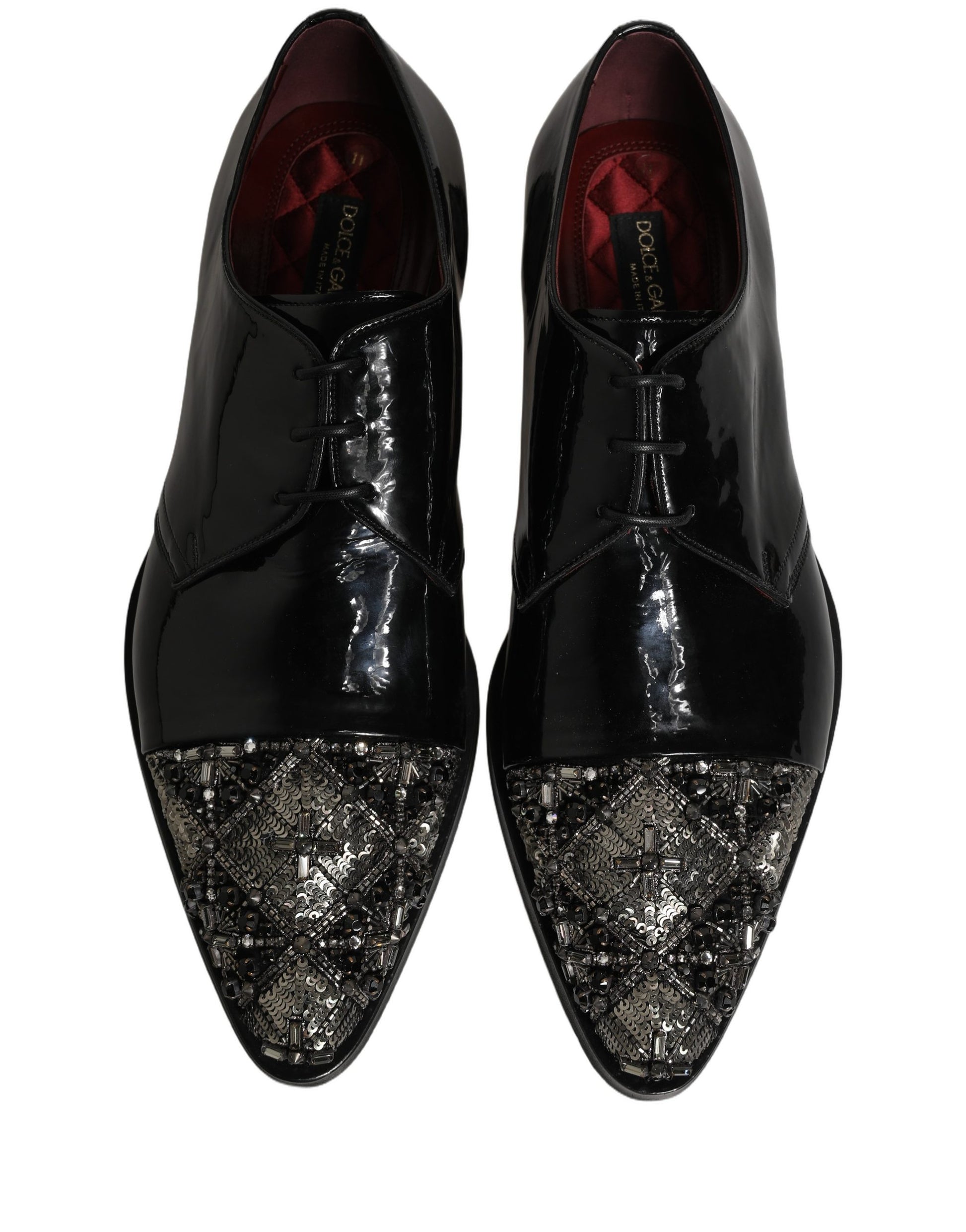 Chaussures de ville Dolce & Gabbana Derby noires ornées