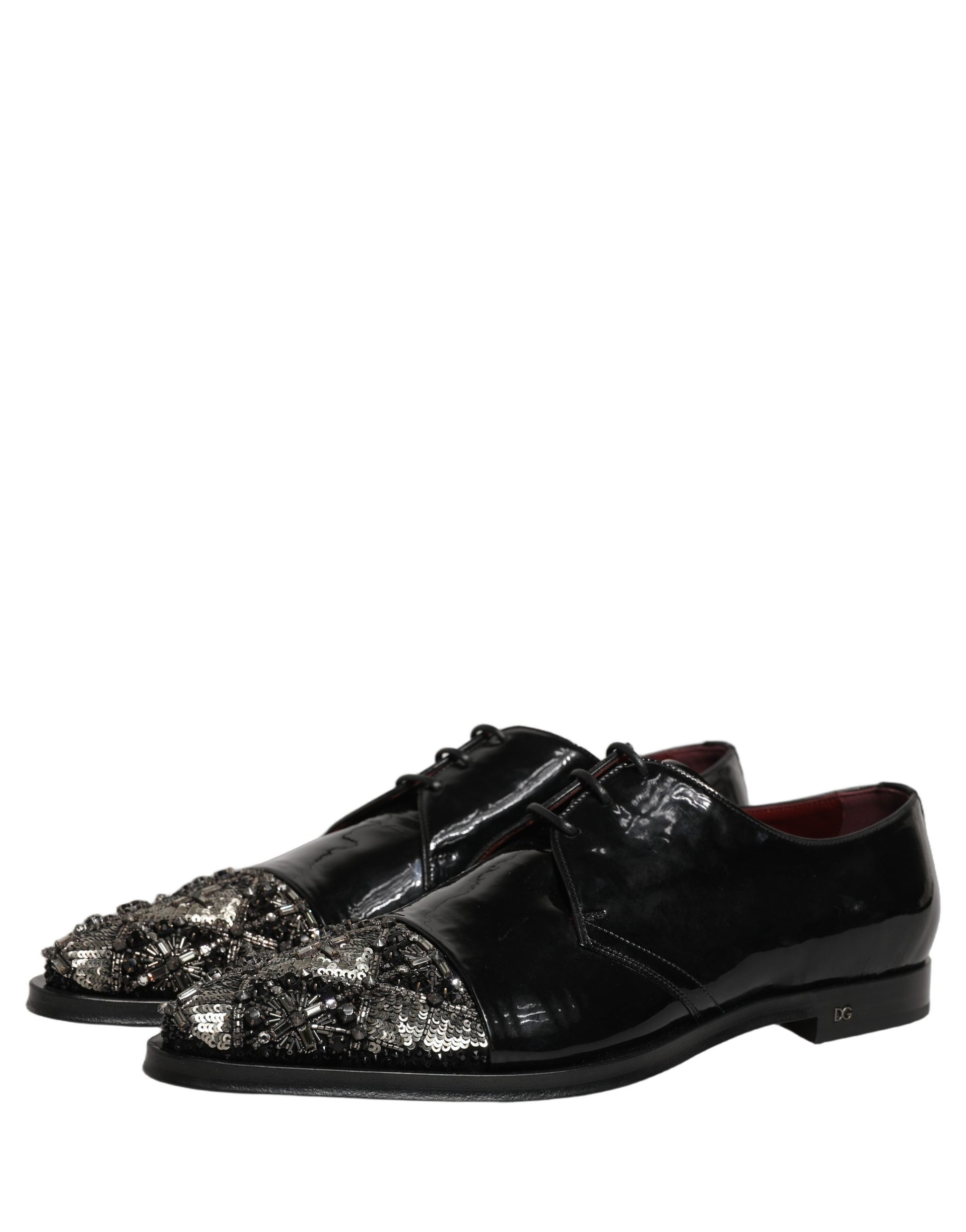 Chaussures de ville Dolce & Gabbana Derby noires ornées
