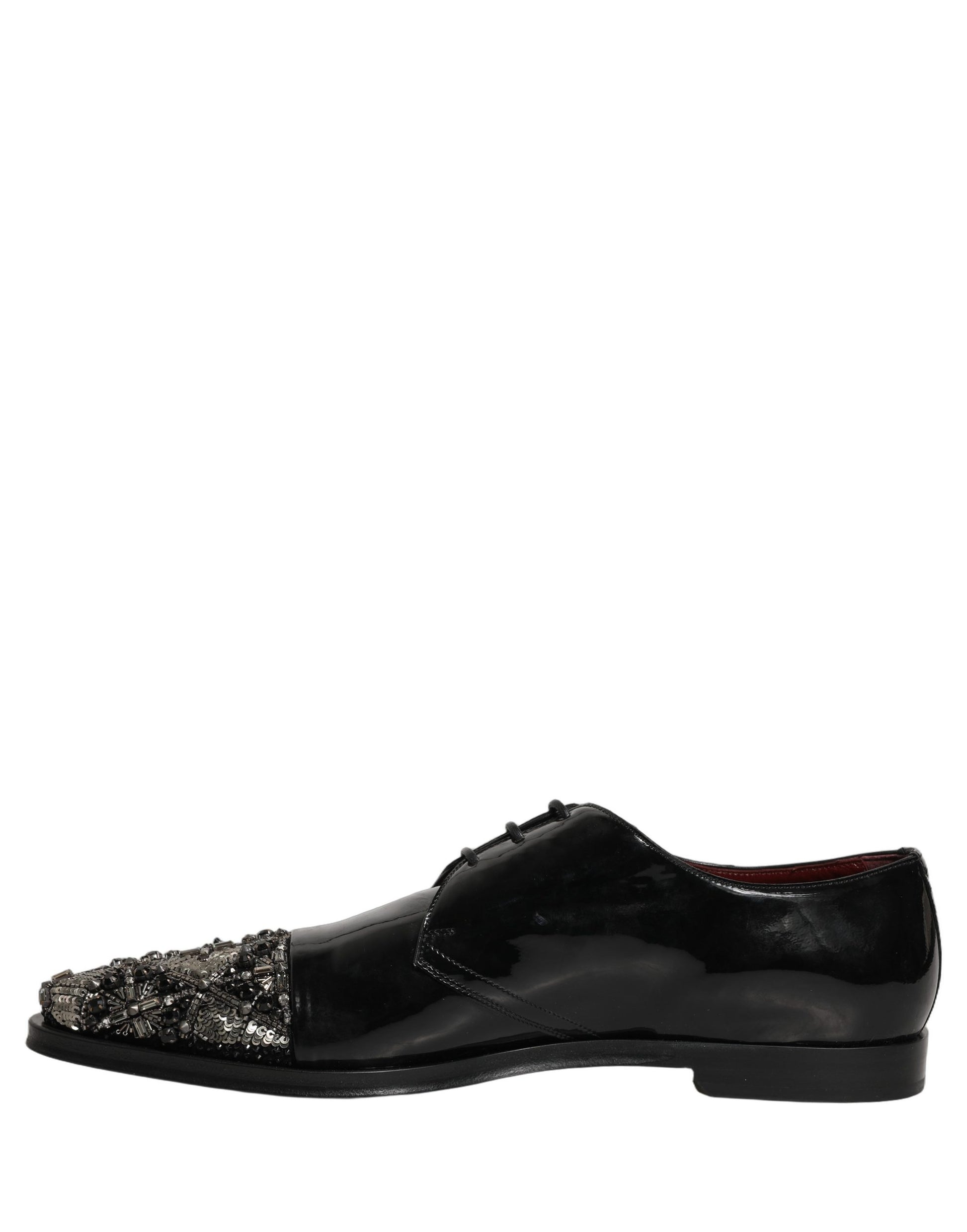 Chaussures de ville Dolce & Gabbana Derby noires ornées