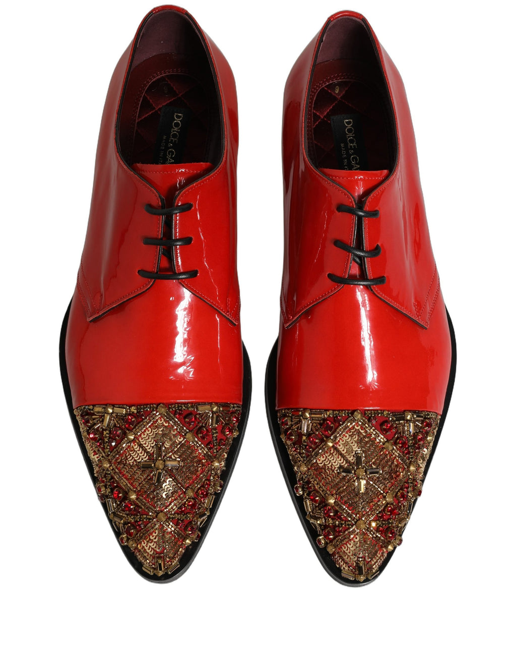 Dolce & Gabbana Red Oxfords And Derbies for Men side view