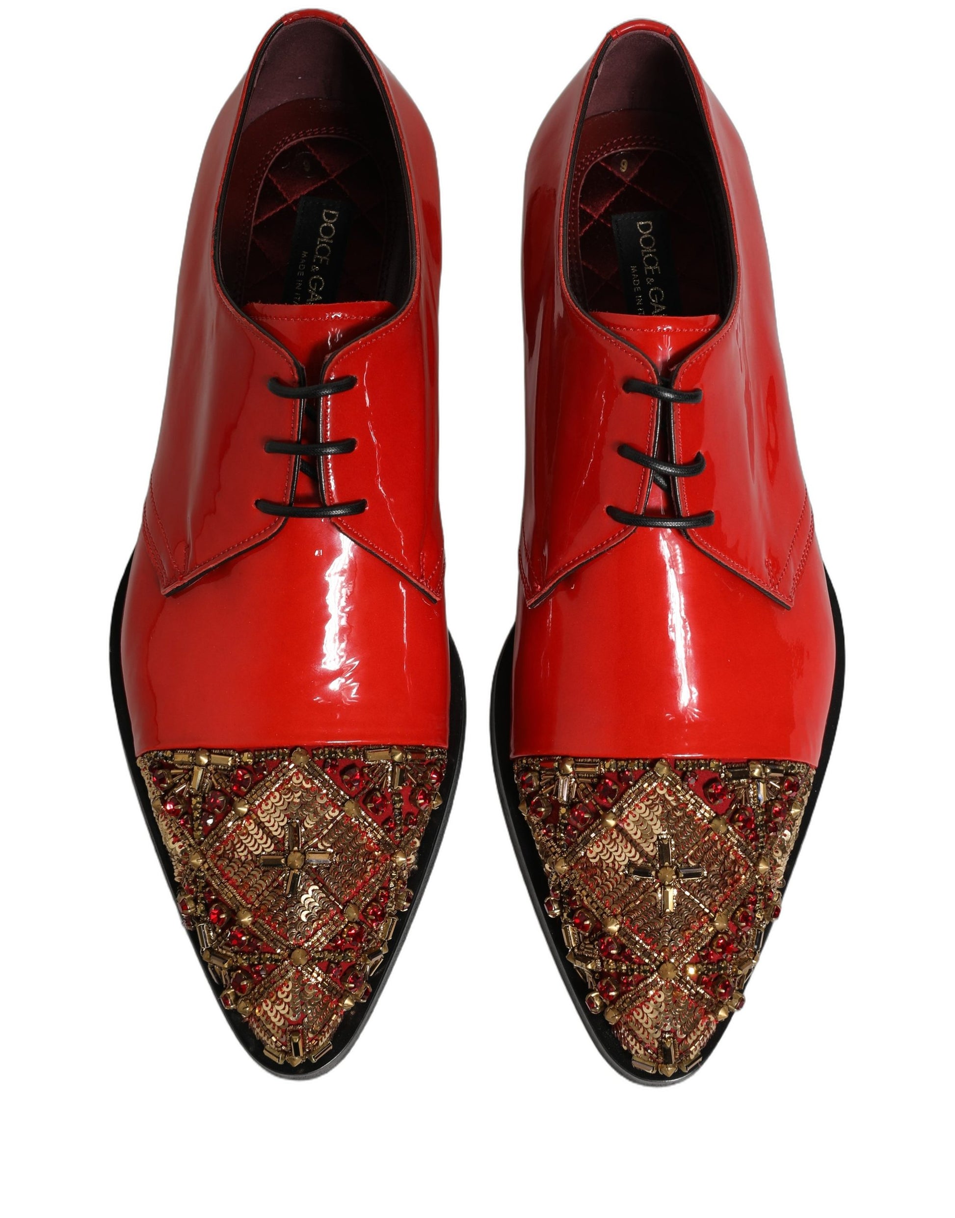 Dolce & Gabbana Red Oxfords And Derbies for Men side view