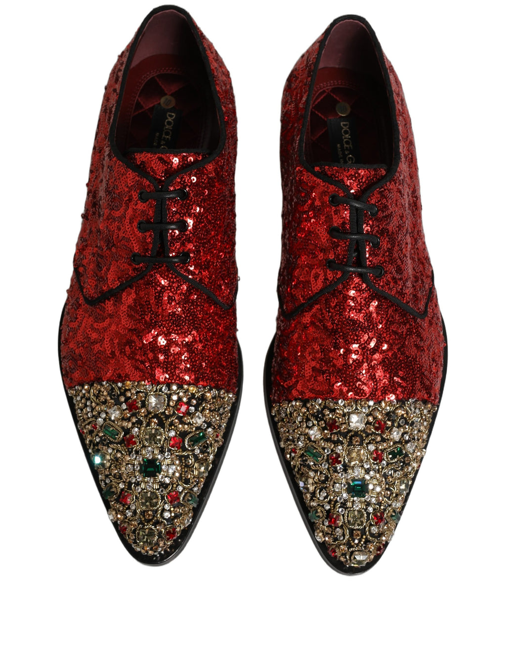 Dolce & Gabbana Red Oxfords And Derbies for Men side view