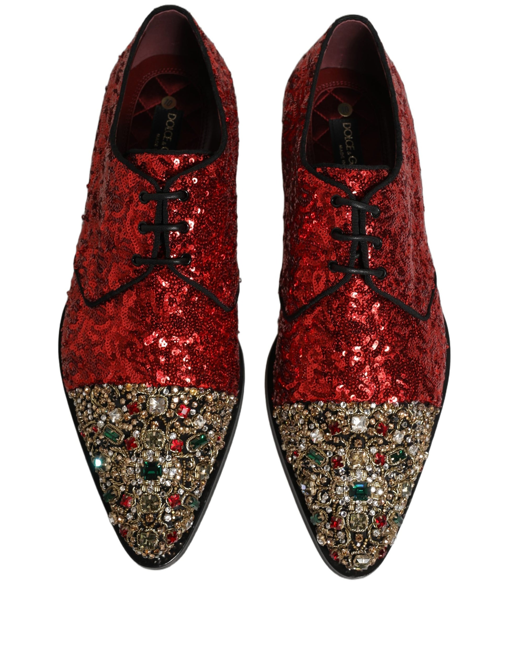 Dolce & Gabbana Red Oxfords And Derbies for Men side view