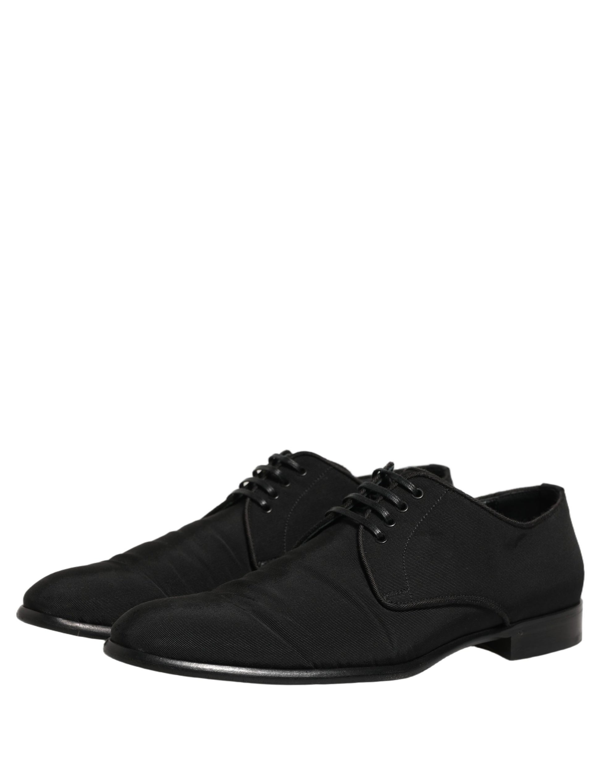 Dolce & Gabbana Black Suede Lace Up Derby Dress Formal Shoes