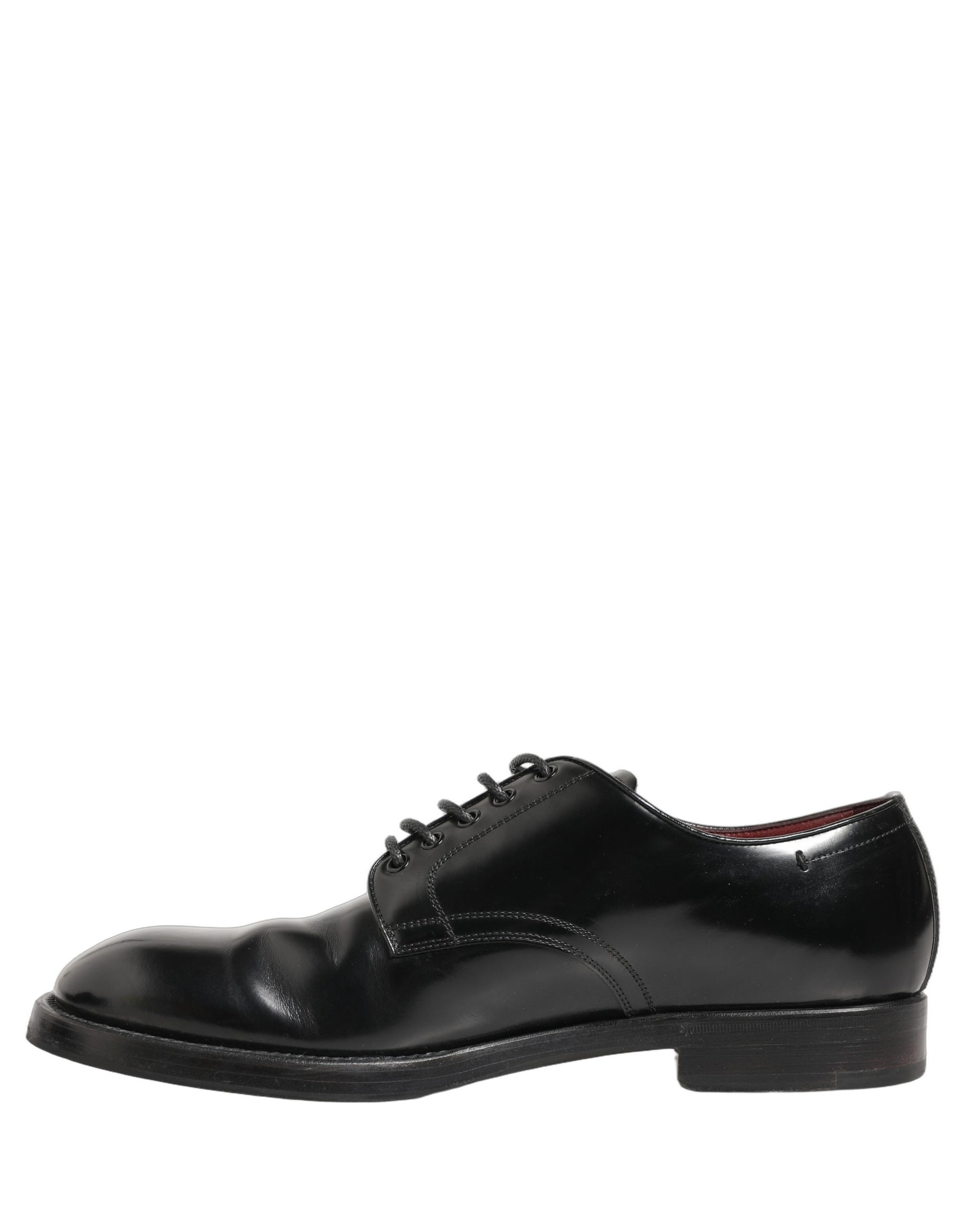 Dolce & Gabbana Black Leather Lace Up Derby Dress Formal Shoes