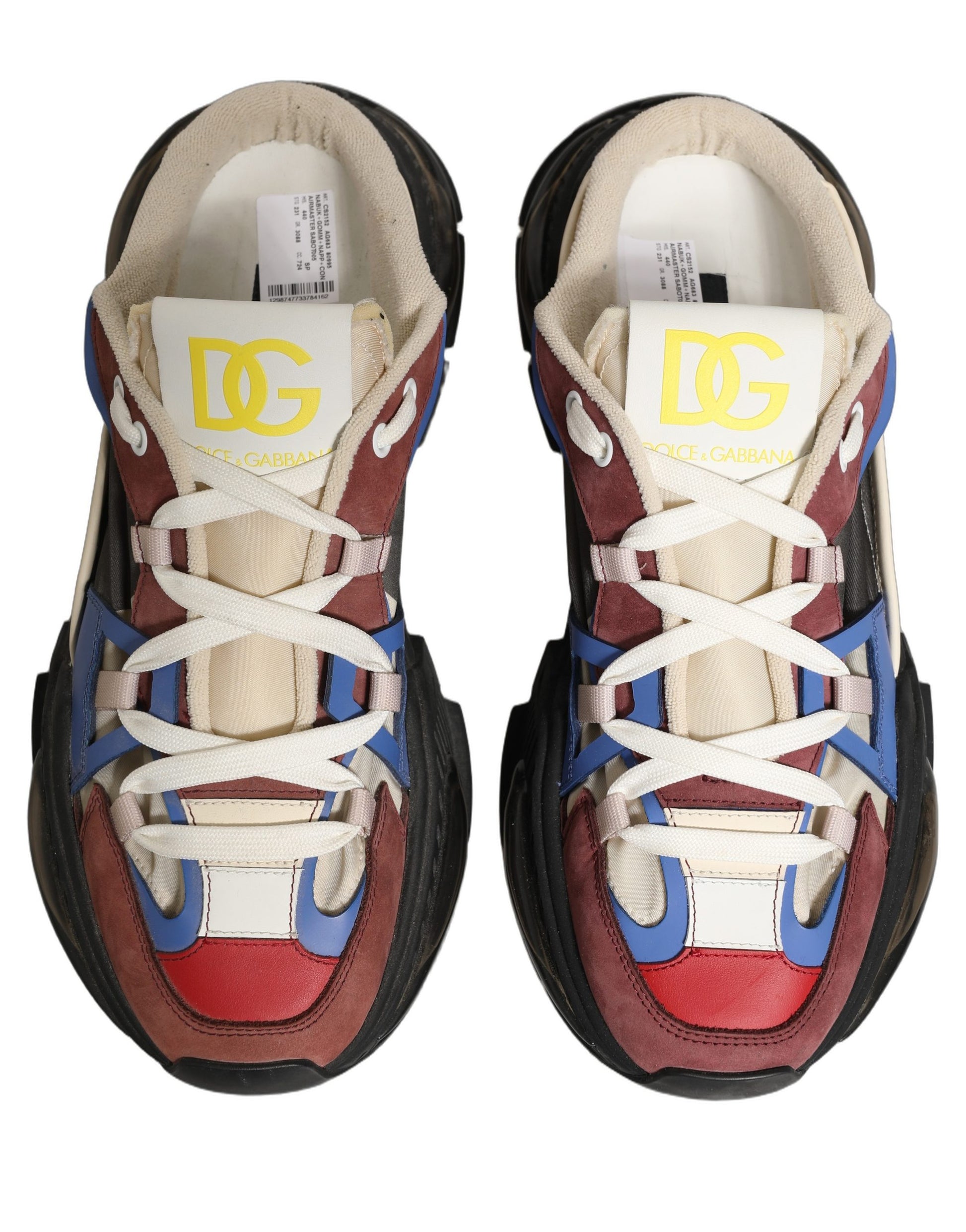 Dolce & Gabbana Multicolor Low Top Sneakers for Men side view