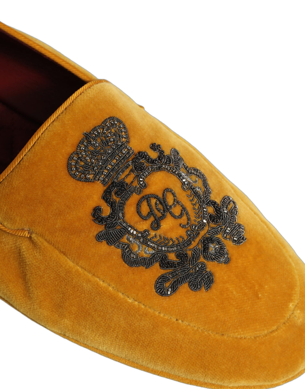 Dolce & Gabbana Black Slip On Loafers for Men detail view