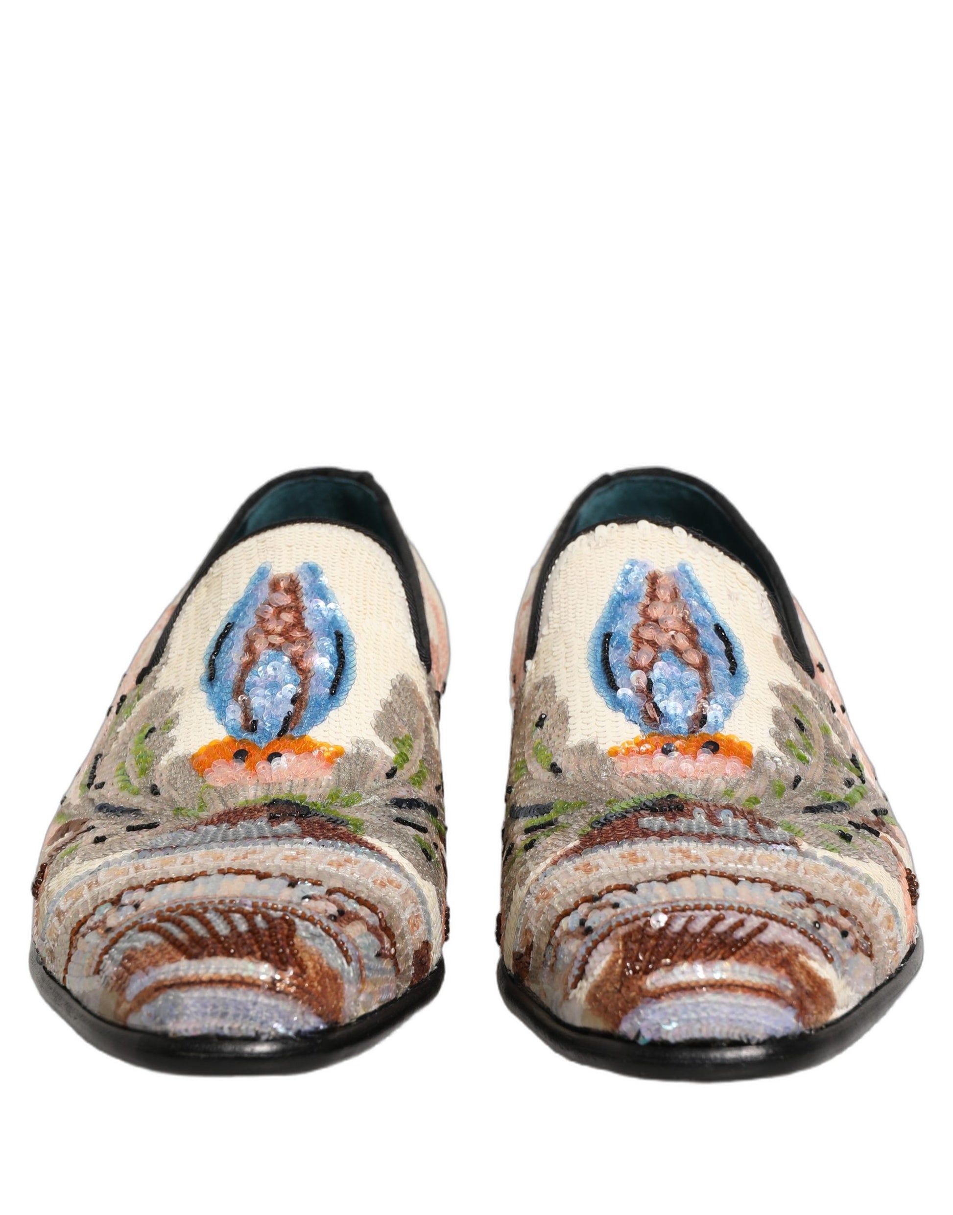 Dolce & Gabbana Multicolor Slip On Loafers for Men detail view