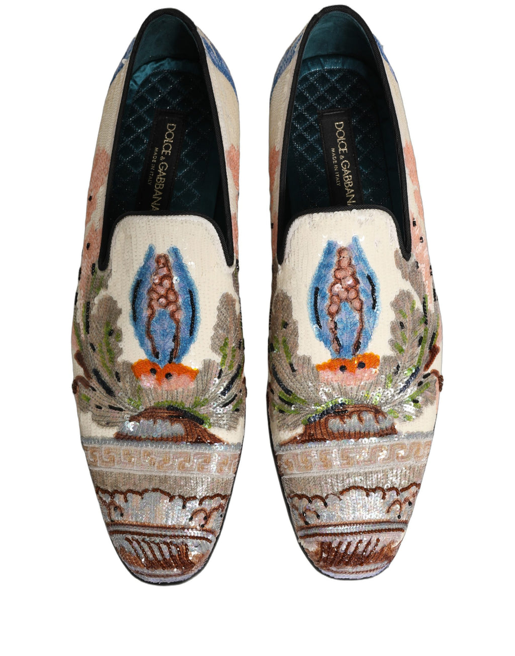 Dolce & Gabbana Multicolor Slip On Loafers for Men side view