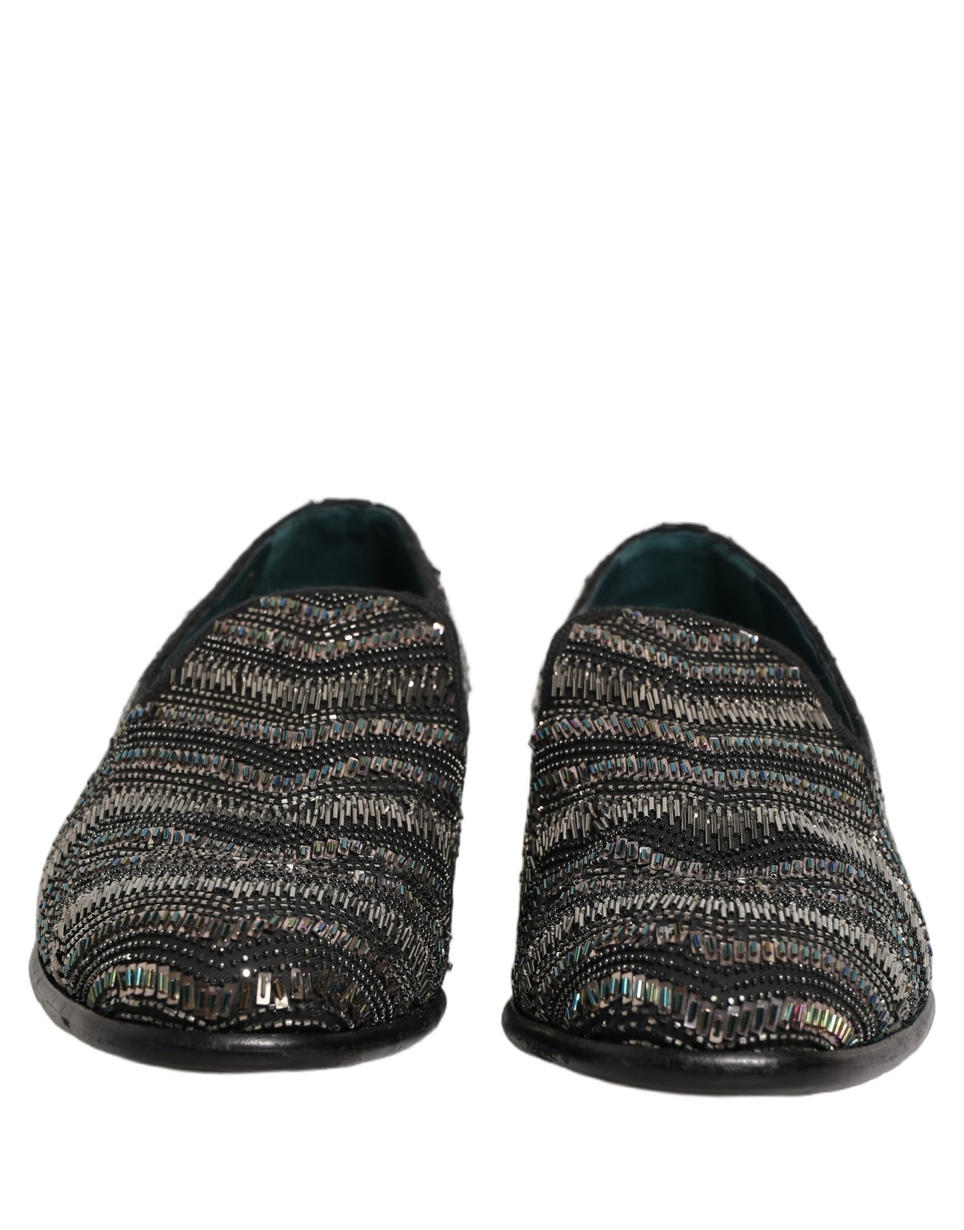 Dolce & Gabbana Black Slip On Loafers for Men detail view