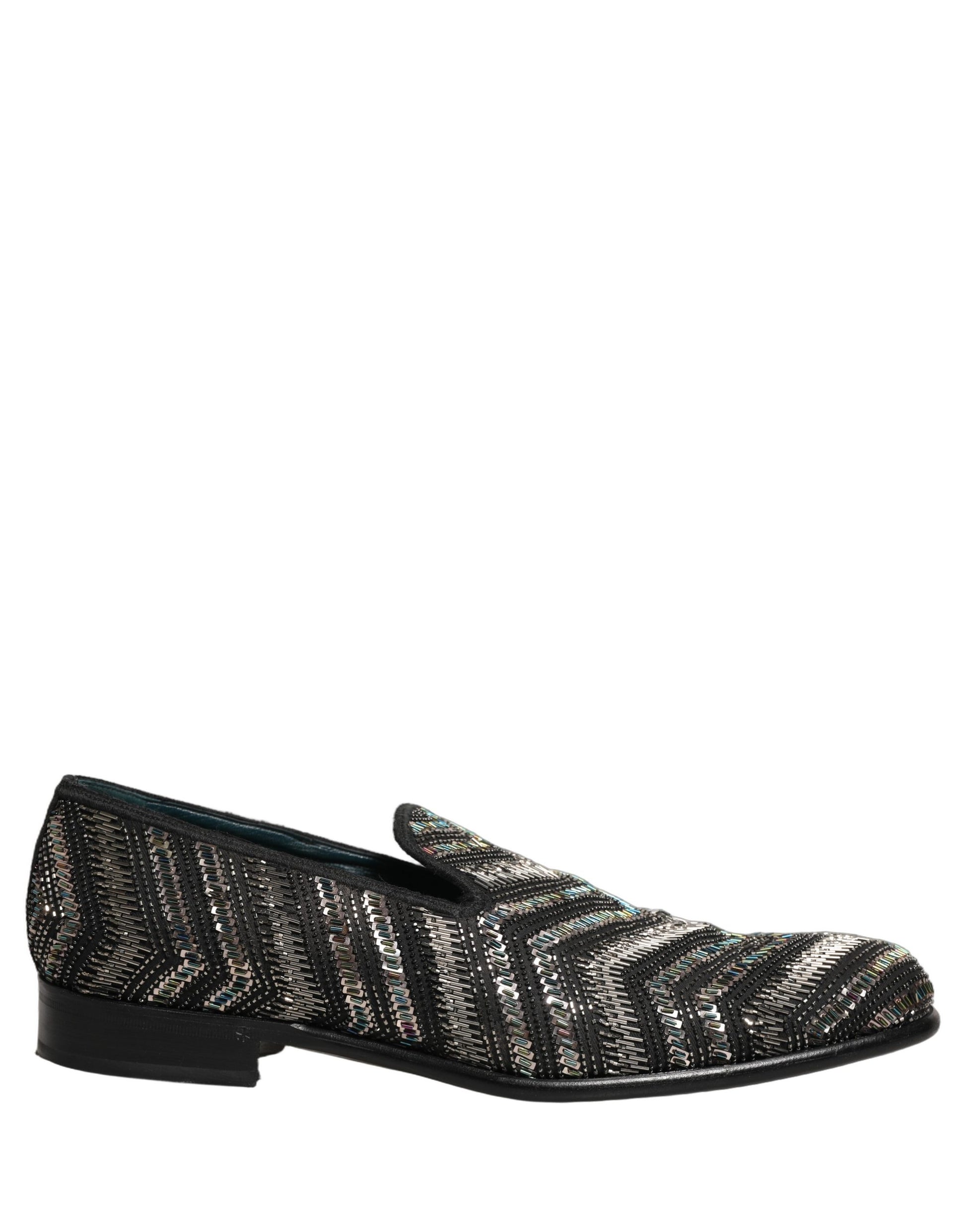 Dolce & Gabbana Black Slip On Loafers for Men