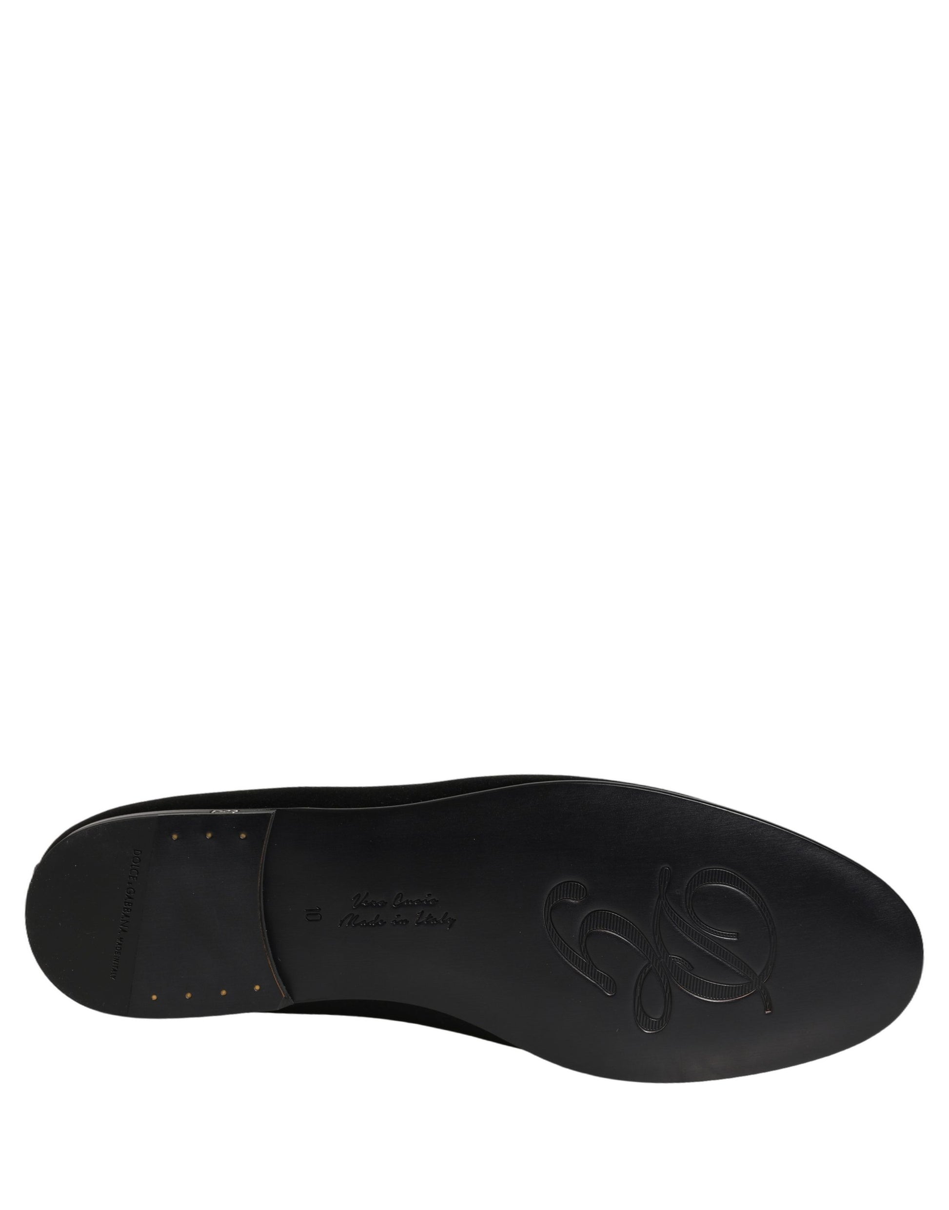 Dolce & Gabbana Black Slip On Loafers for Men additional view