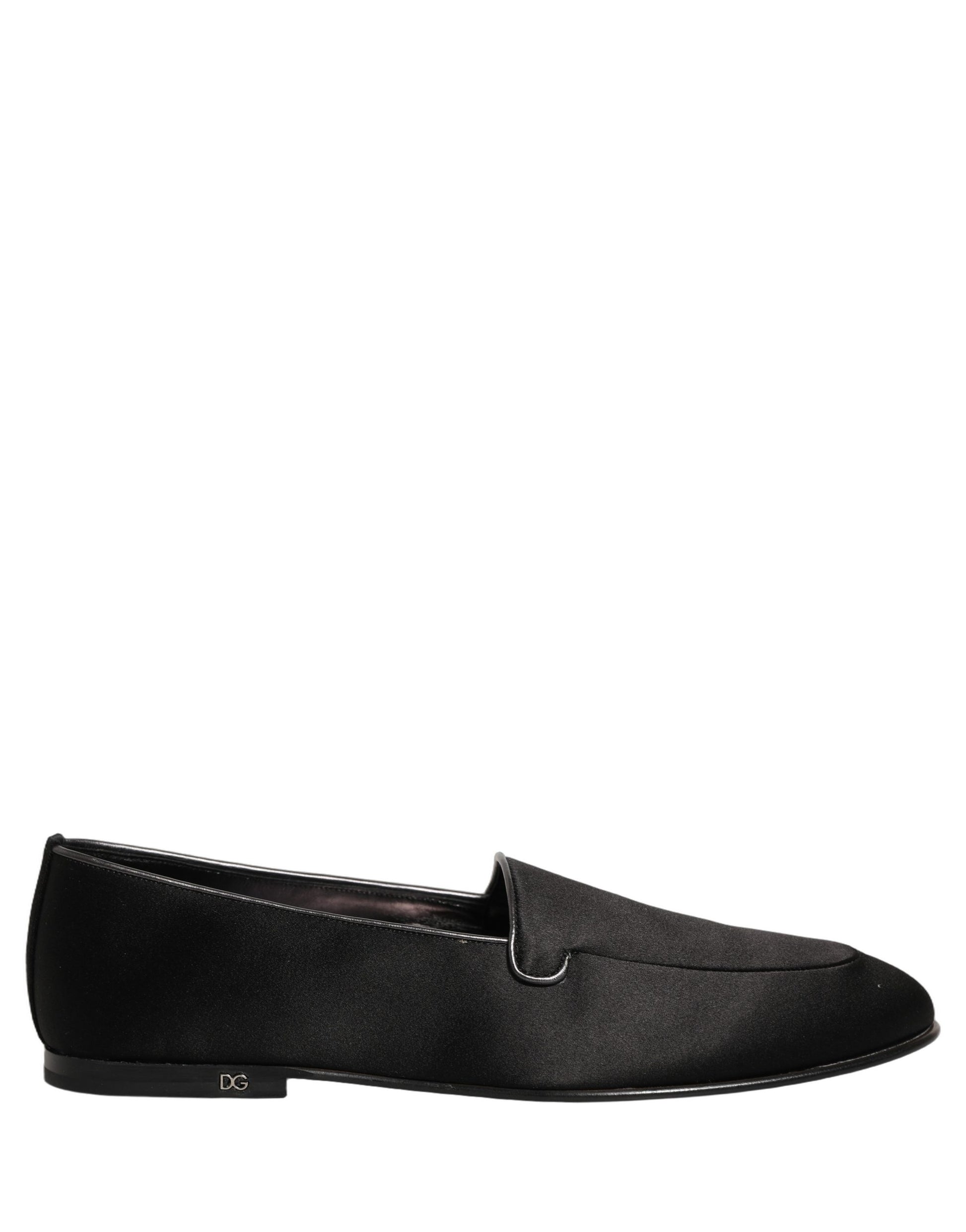 Dolce & Gabbana Black Slip On Loafers for Men
